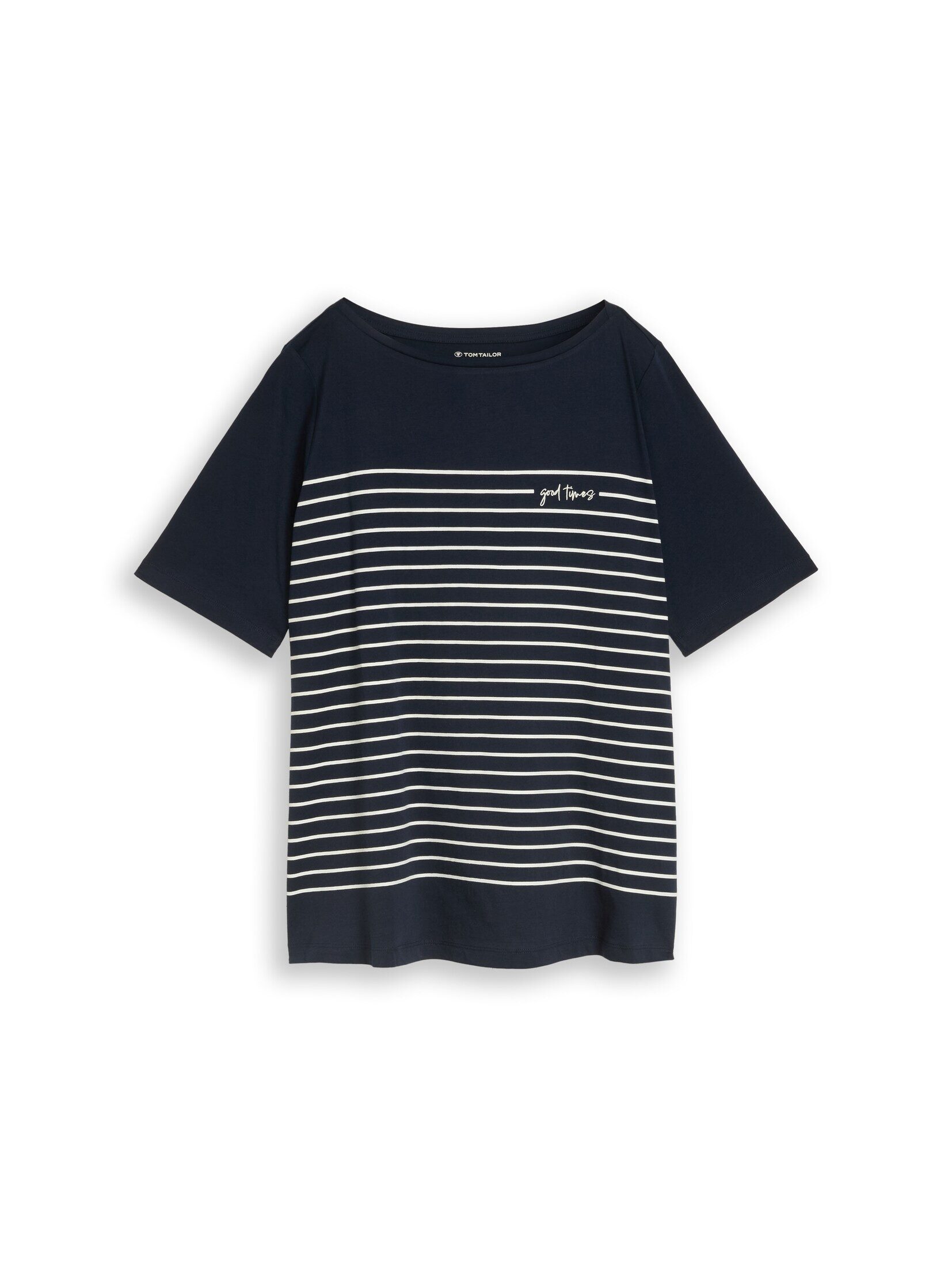 TOM TAILOR PLUS T-Shirt T-Shirt Plus Size - T-Shirt mit Streifenmuster günstig online kaufen