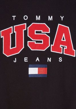 Tommy Jeans Sweatshirt TJM BOXY MODERN SPORT USA CREW mit großflächiger Logostickerei