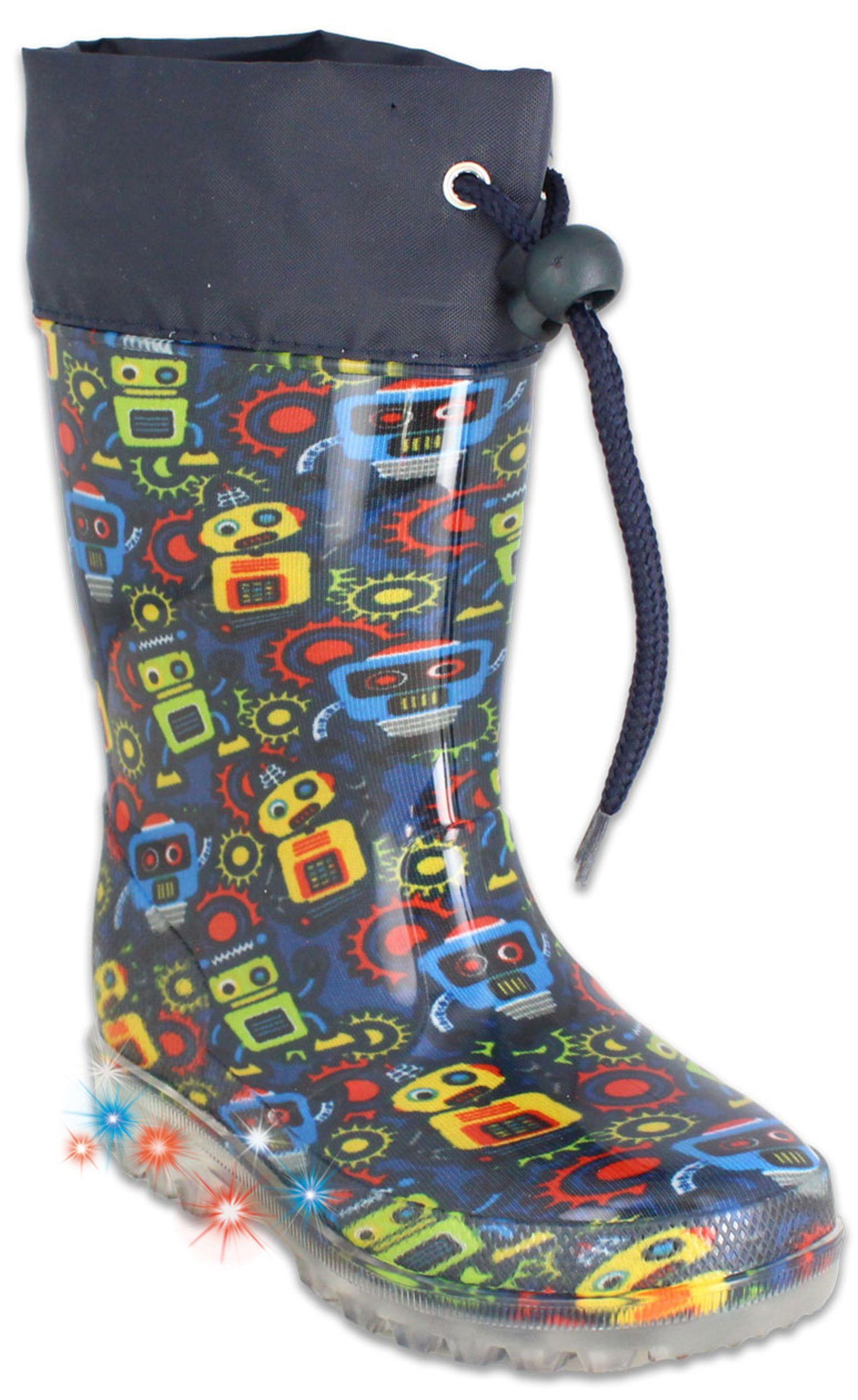 Beck Blinking Robots Gummistiefel wasserdicht, schmale günstig online kaufen