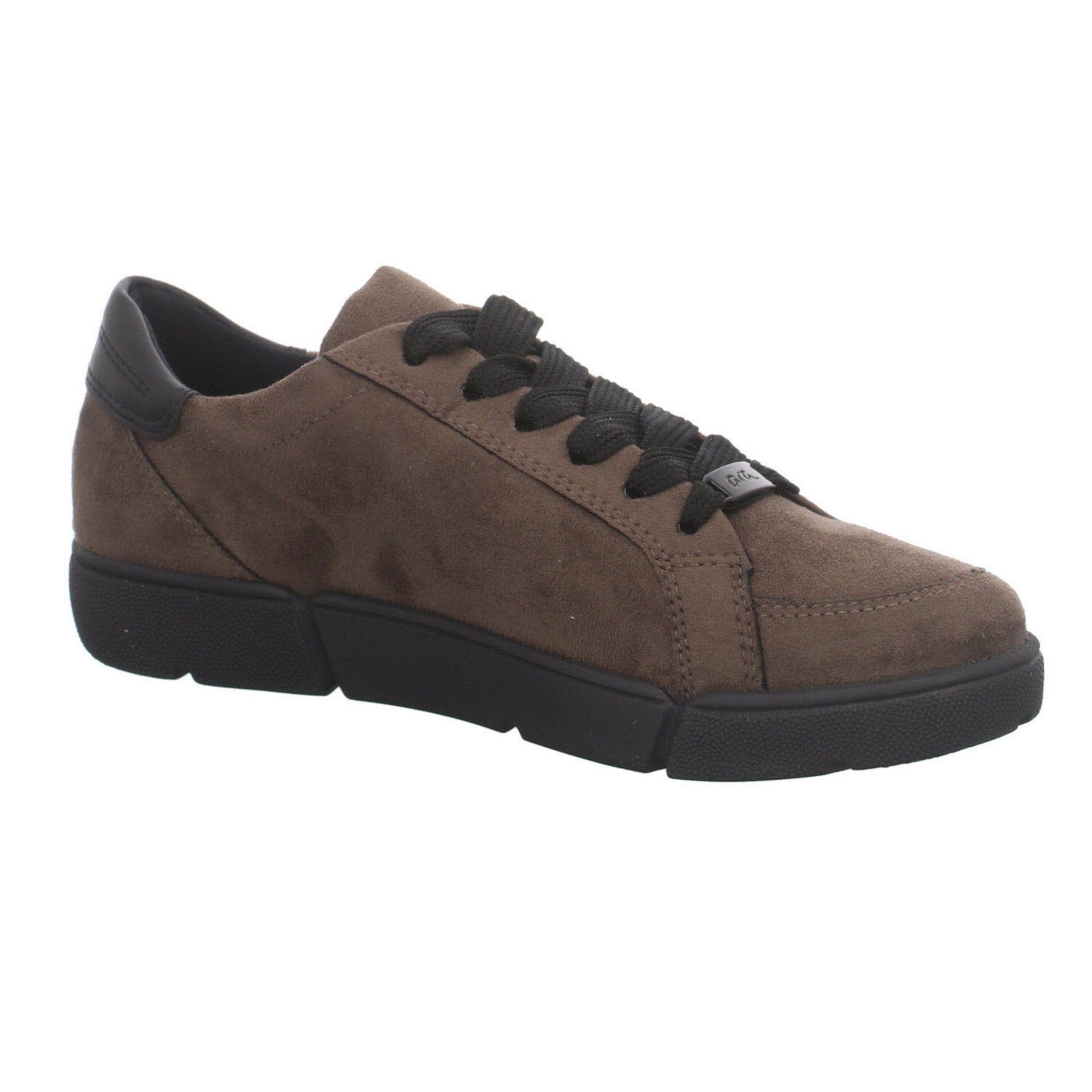 Ara Damen Schnürhalbschuhe Schnürschuh TAIGA,SCHWARZ Veloursleder