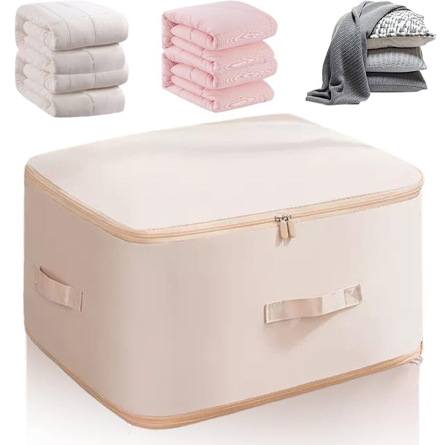 TUWENA Unterbettkommode Selbst komprimierender Organizer, Beutel, Bewegliche Organizer Taschen, Für Bettdecken Kleidung Decken Platzsparender
