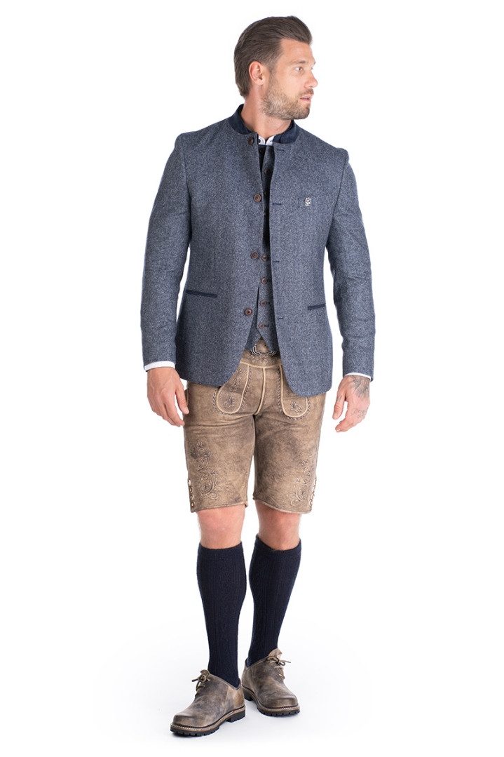 Digel Trachtenjanker Janker - EWALD - blaugrau