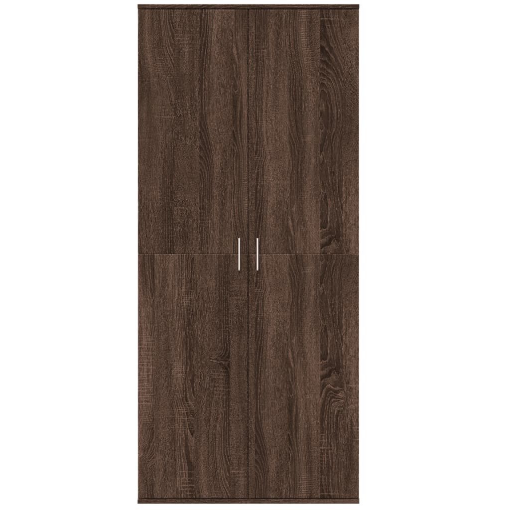 vidaXL Fächerschrank Highboard Braun Eichen-Optik 80x35x180 günstig online kaufen