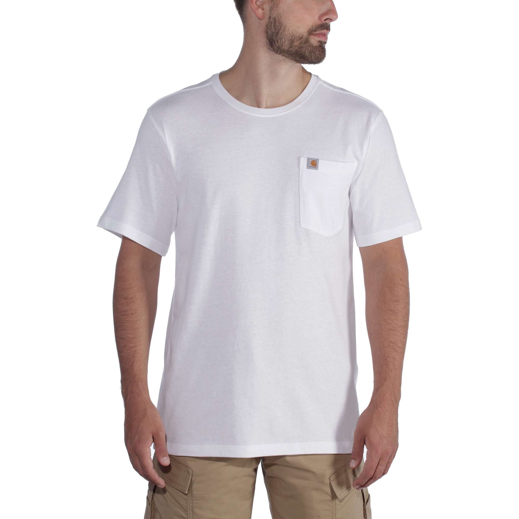 Carhartt T-Shirt WARM WEATHER S/S POCKET T-SHIRT (1-tlg) white
