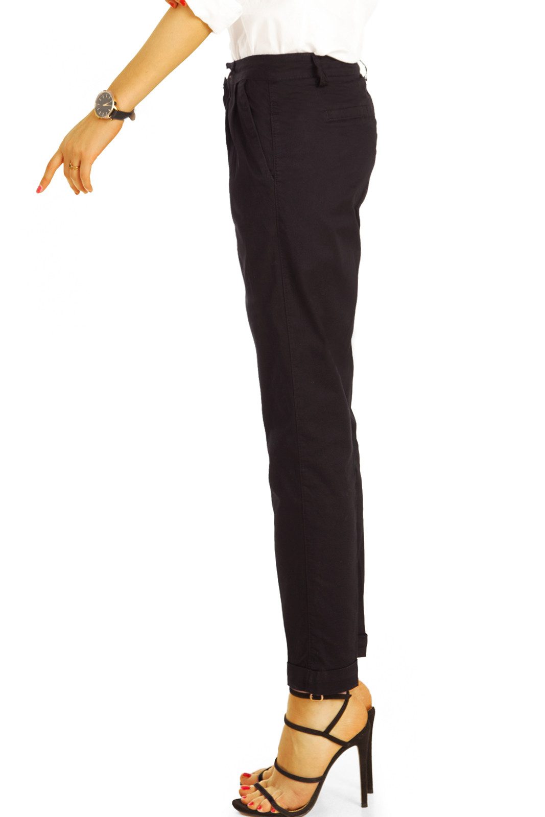 be styled Chinohose Medium Waist Tapered bunte Chinohose - Damen - j20L-1 mit Stretch-Anteil