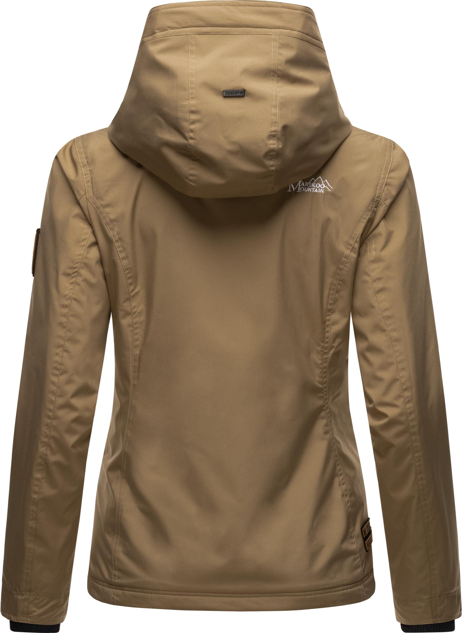 Marikoo Outdoorjacke Erdbeere sportliche Funktionsjacke mit Kapuze