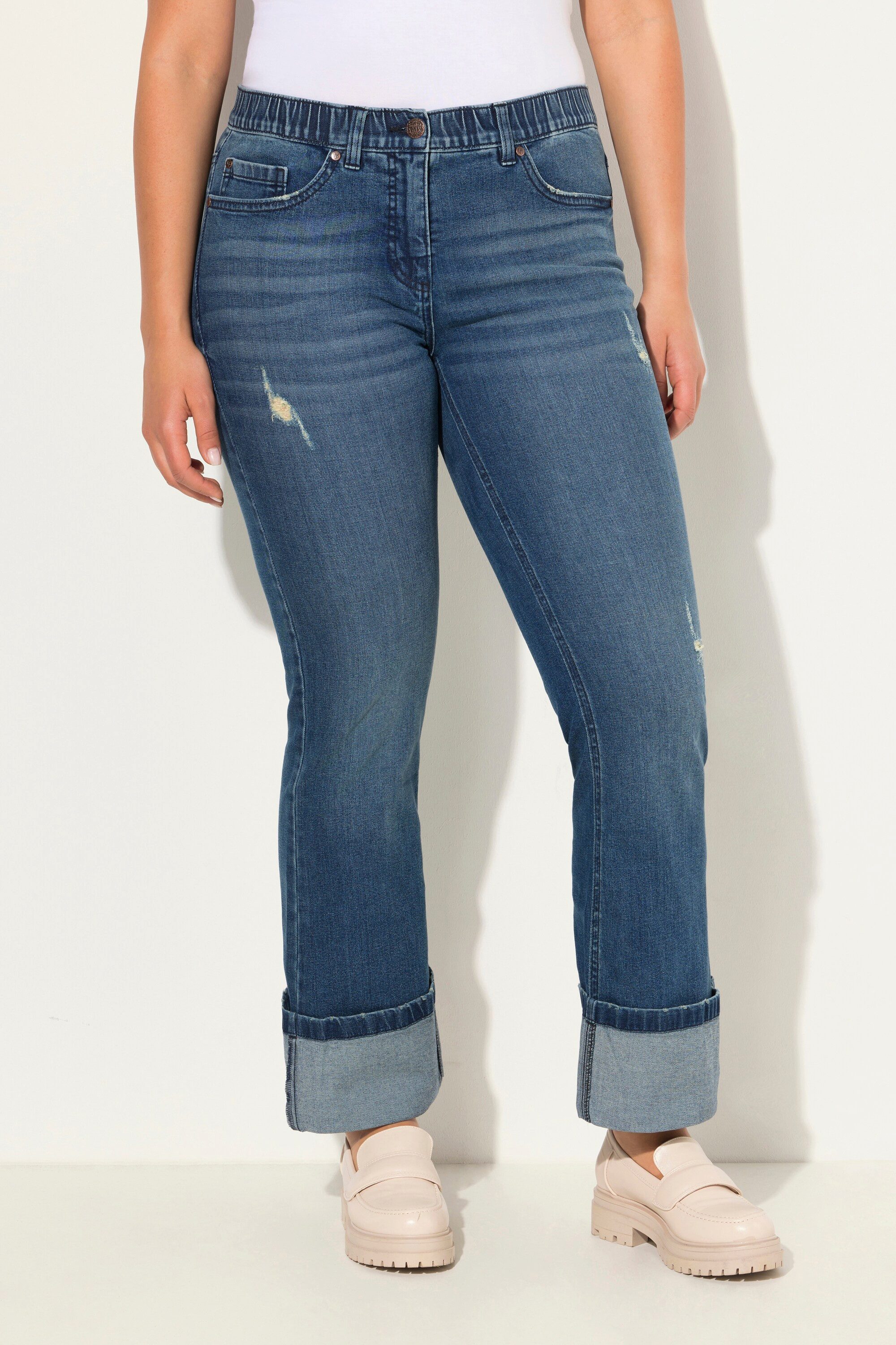 Ulla Popken Regular-fit-Jeans 7/8-Jeans Mary weites günstig online kaufen