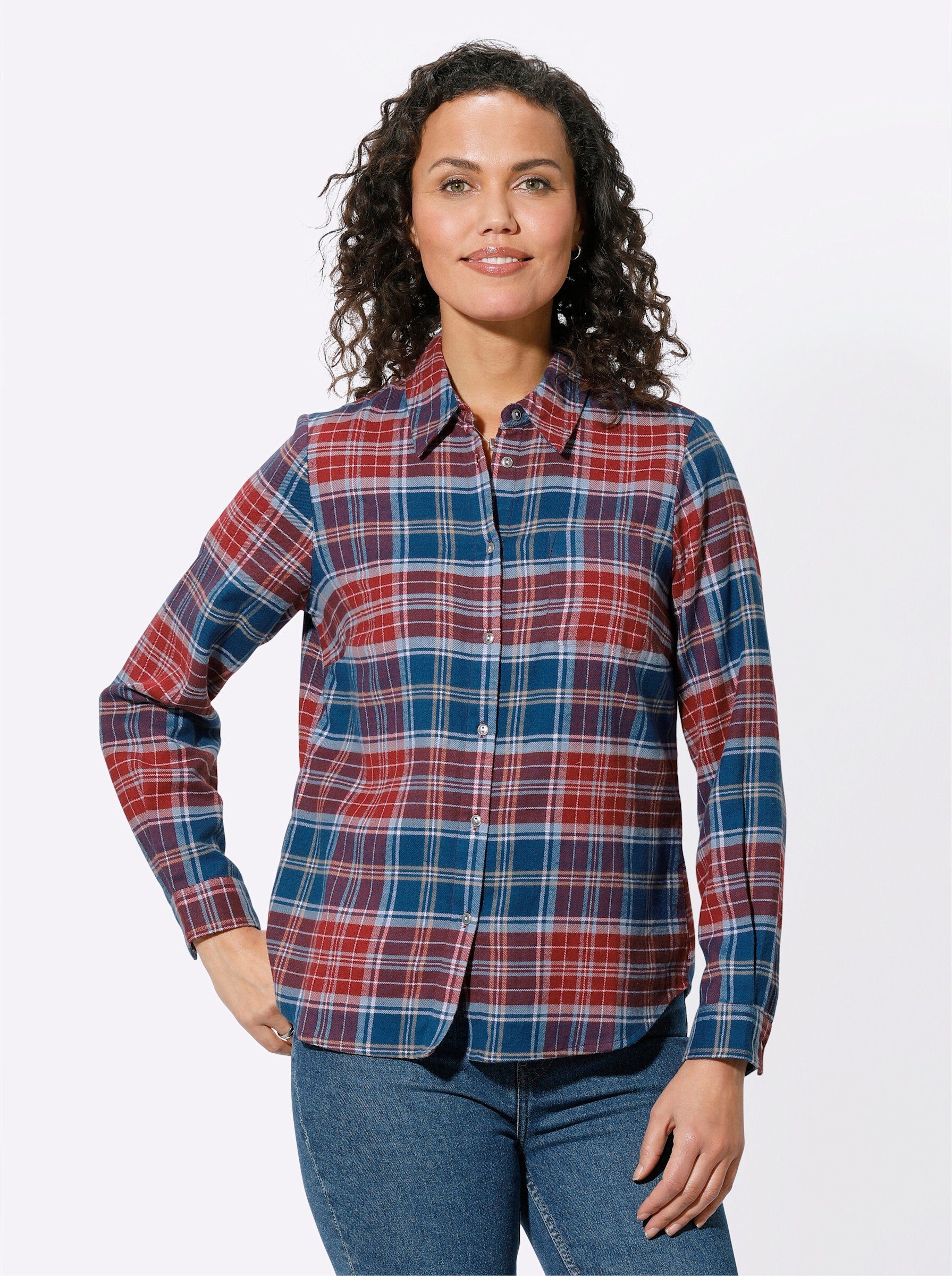 Klassische Bluse Karo-Bluse