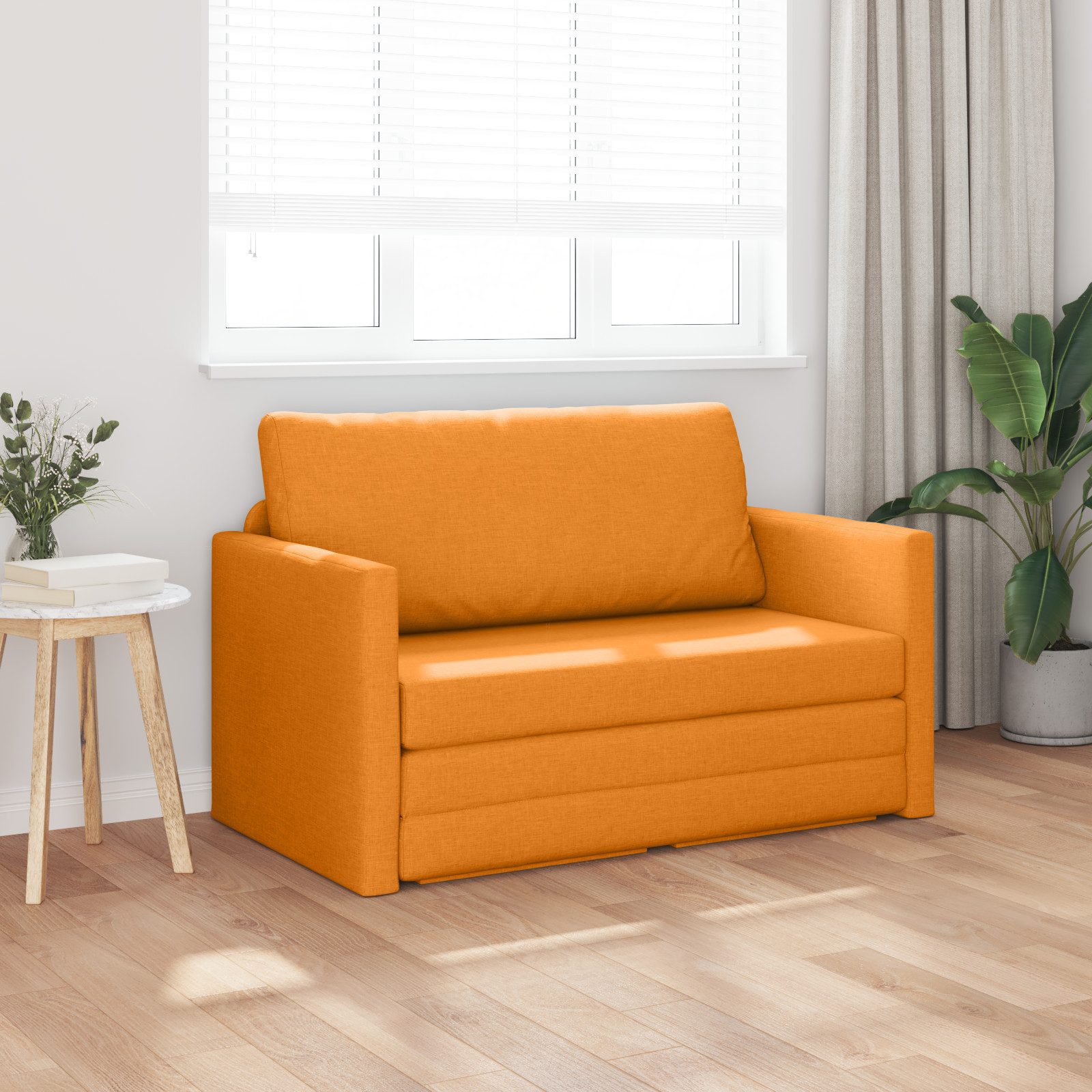 vidaXL Sofa Boden-Sofa-Bett 2-in-1 Senfgelb 124x71x78 günstig online kaufen