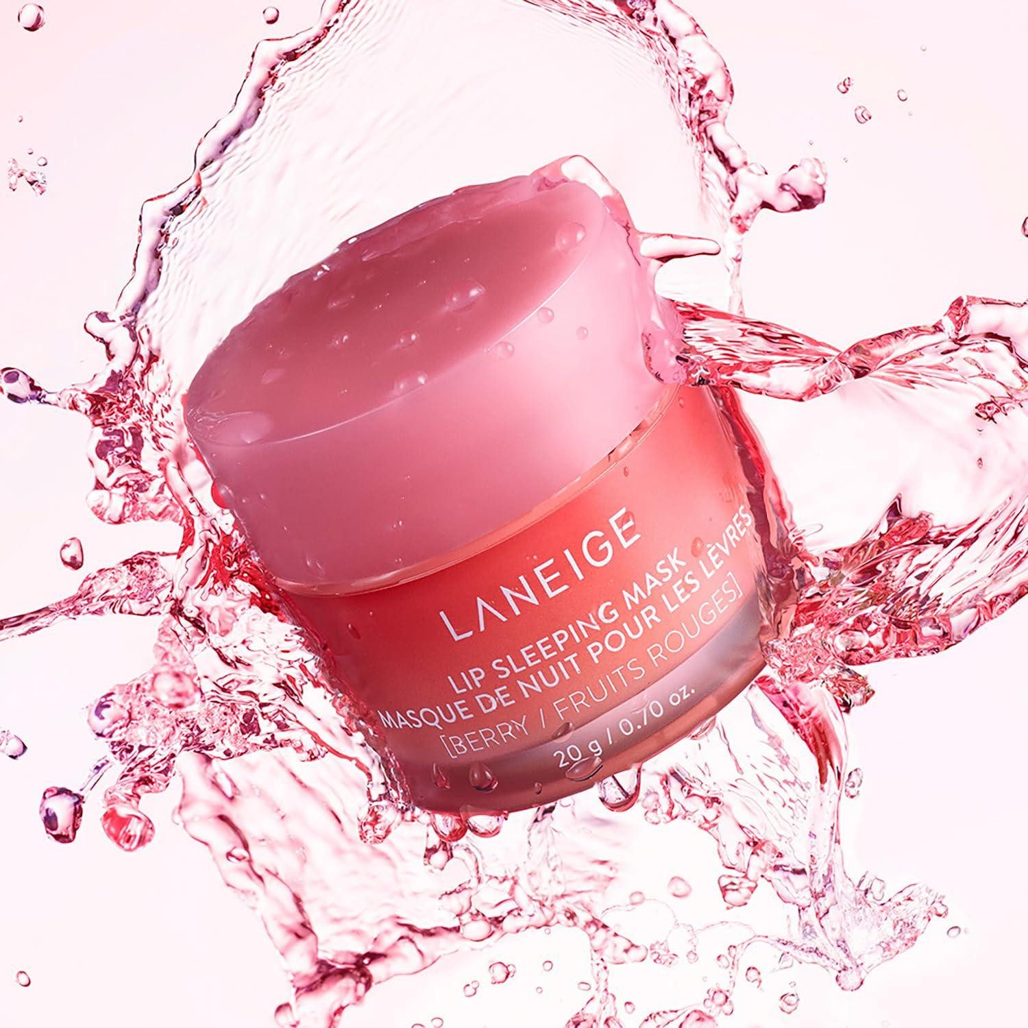 LANEIGE Lippenmaske Lip Sleeping Mask EX Berry 20g – Intensive nährende Lippenmaske für, Nacht mit Sheabutter, Murumuru-Butter und Fruchtextrakten