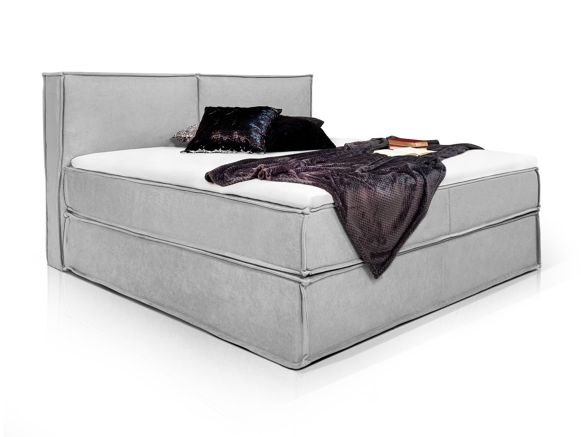 Moebel-Eins Boxspringbett MIDNIGHT Boxspringbett, MIDNIGHT Boxspringbett
