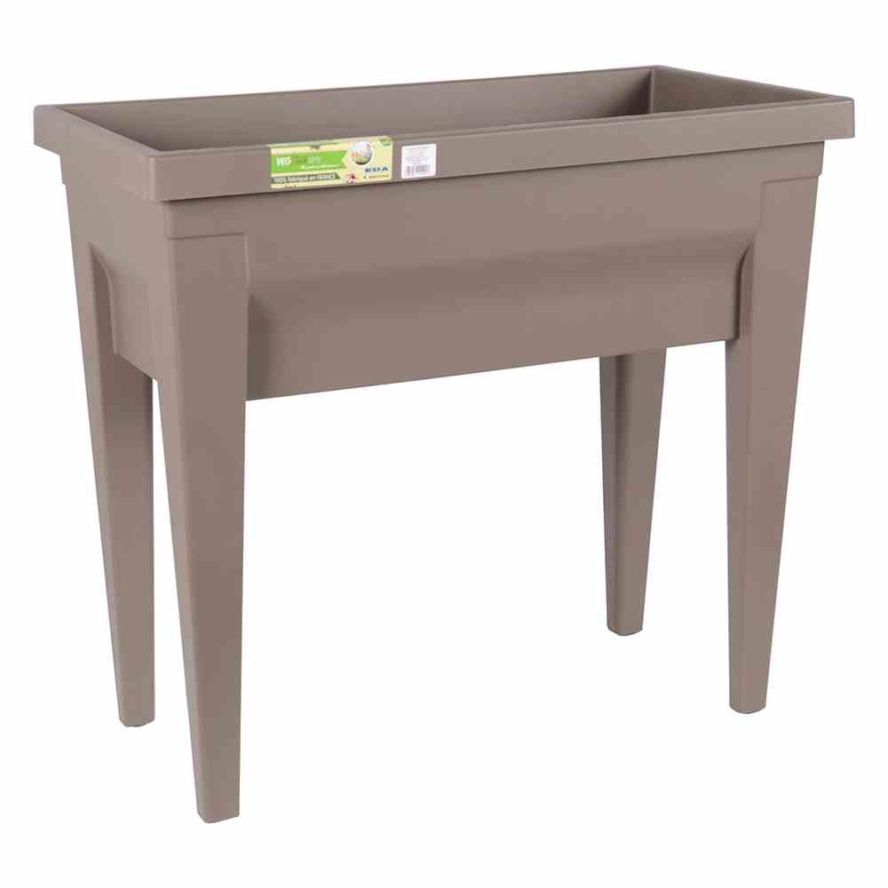 EDA Hochbeet Hochbeet VEG & Table City taupe 57 l