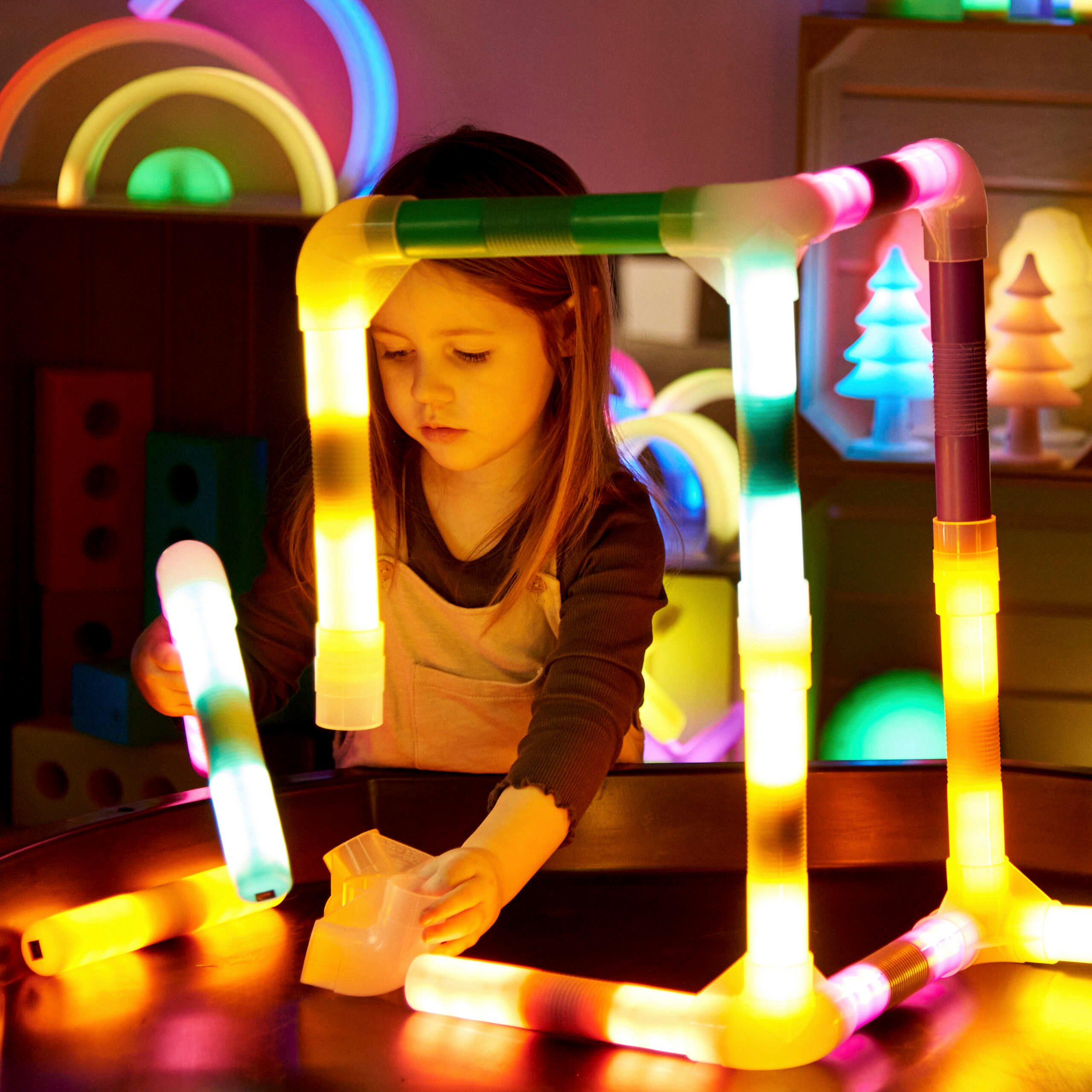 tts Lernspielzeug Farb-Licht-Stäbe-Steckverbinder – Zubehör-Set für Lichtstäbe – Bild 5 von 5