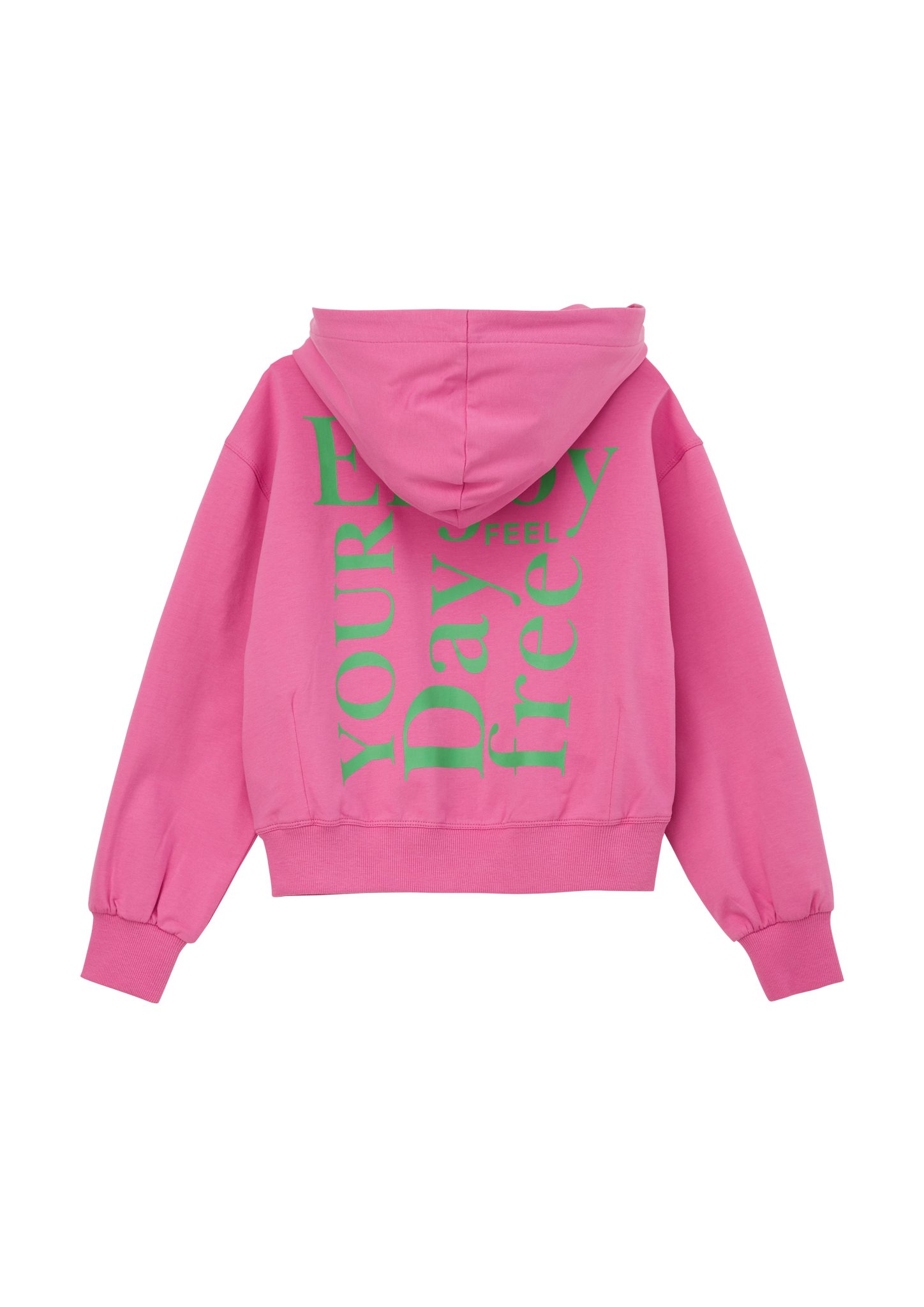 Schriftprint Sweatjacke pink Sweatjacke s.Oliver mit