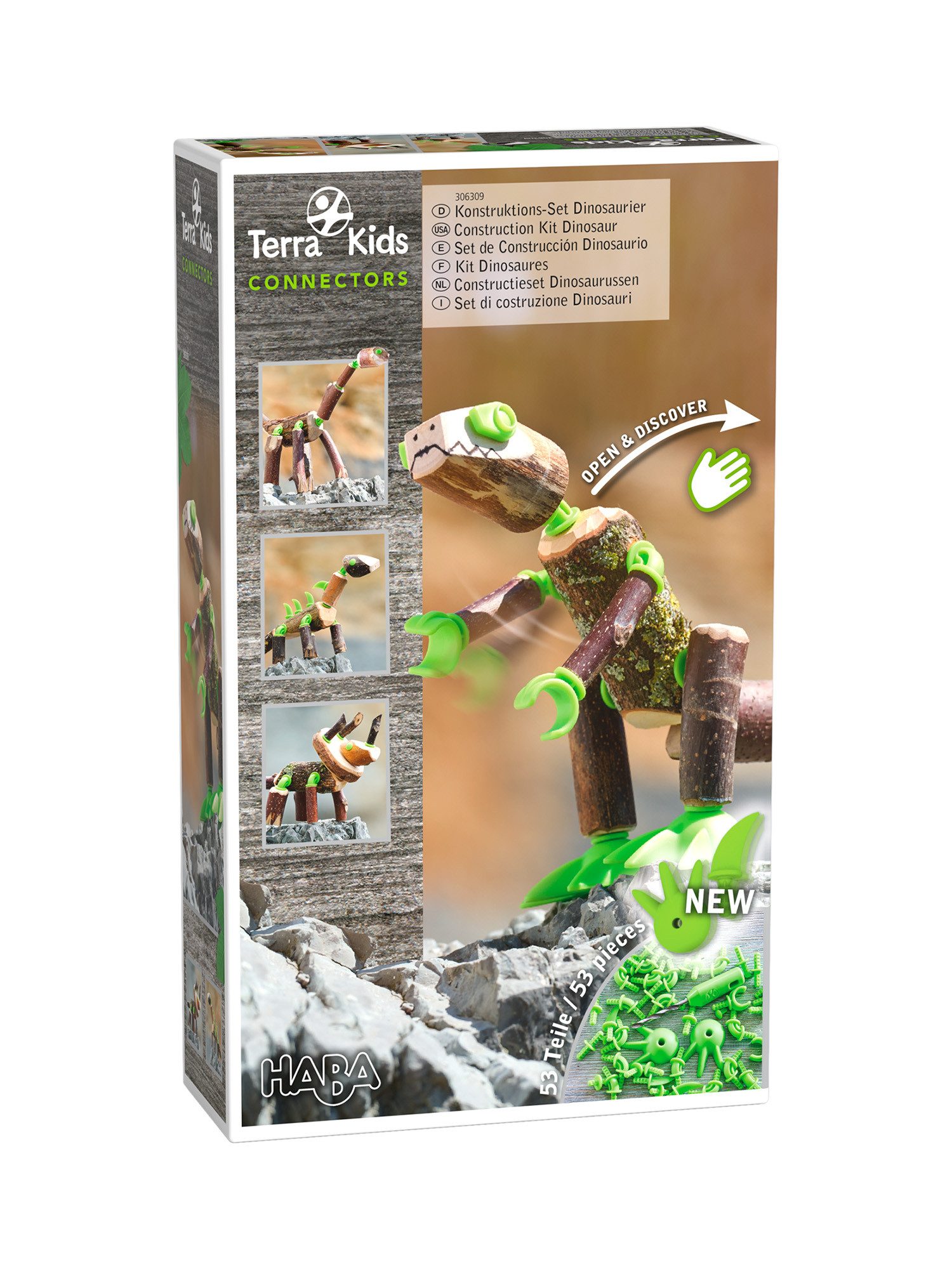 Terra Kids Connectors – Konstruktions-Set Dinosaurier Konstruktions-Spielset