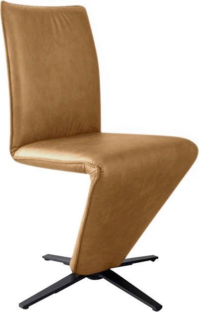 schwarz Komfort Drehstuhl Deseo Stuhl Wohnen Sitzschale, & K+W mit Struktur II, in federnder Sternfuß Metall