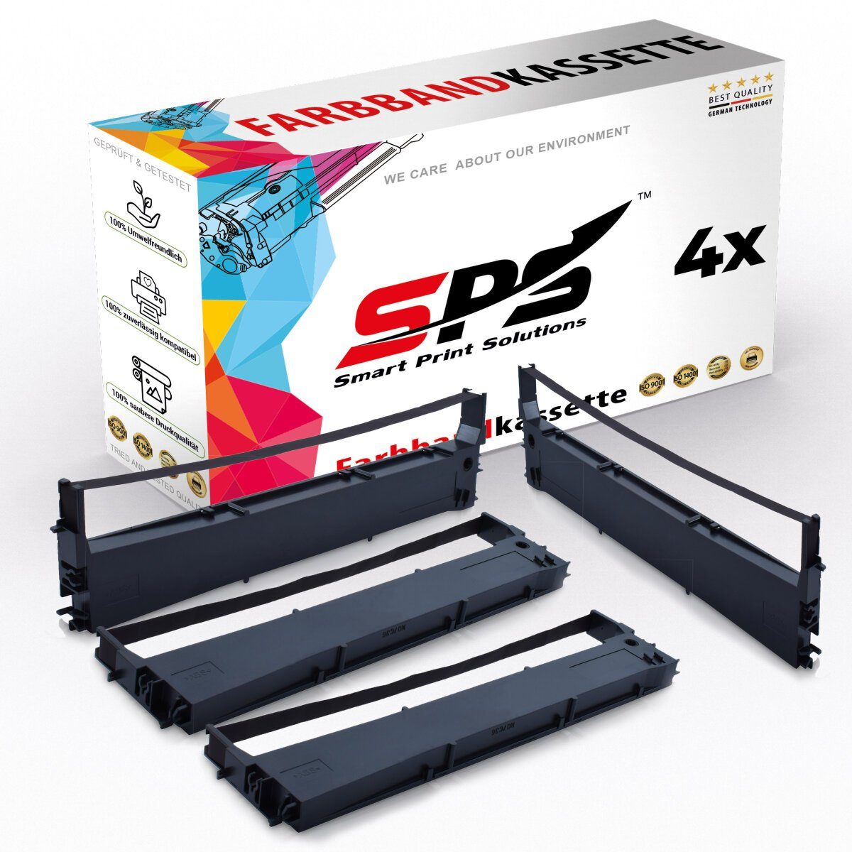 SPS Kompatibel für Epson LQ300 C13S015633 Nachfülltinte (für Epson, 4er Pack, x)