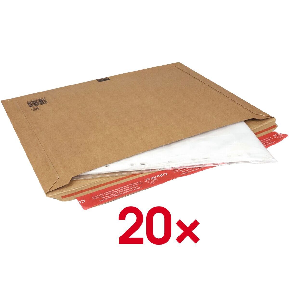 COLOMPAC Versandtasche, 41,3/29,3 cm, Füllhöhe 50 mm, mit Aufreißhilfe