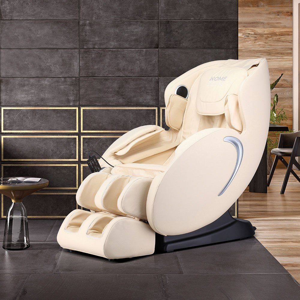 HOME DELUXE Massagesessel SONO - 131 x 74 x 109 cm (12 Massageprogramme), Zero-Gravity, mit Wärmefunktion, 2D Massage Technologie