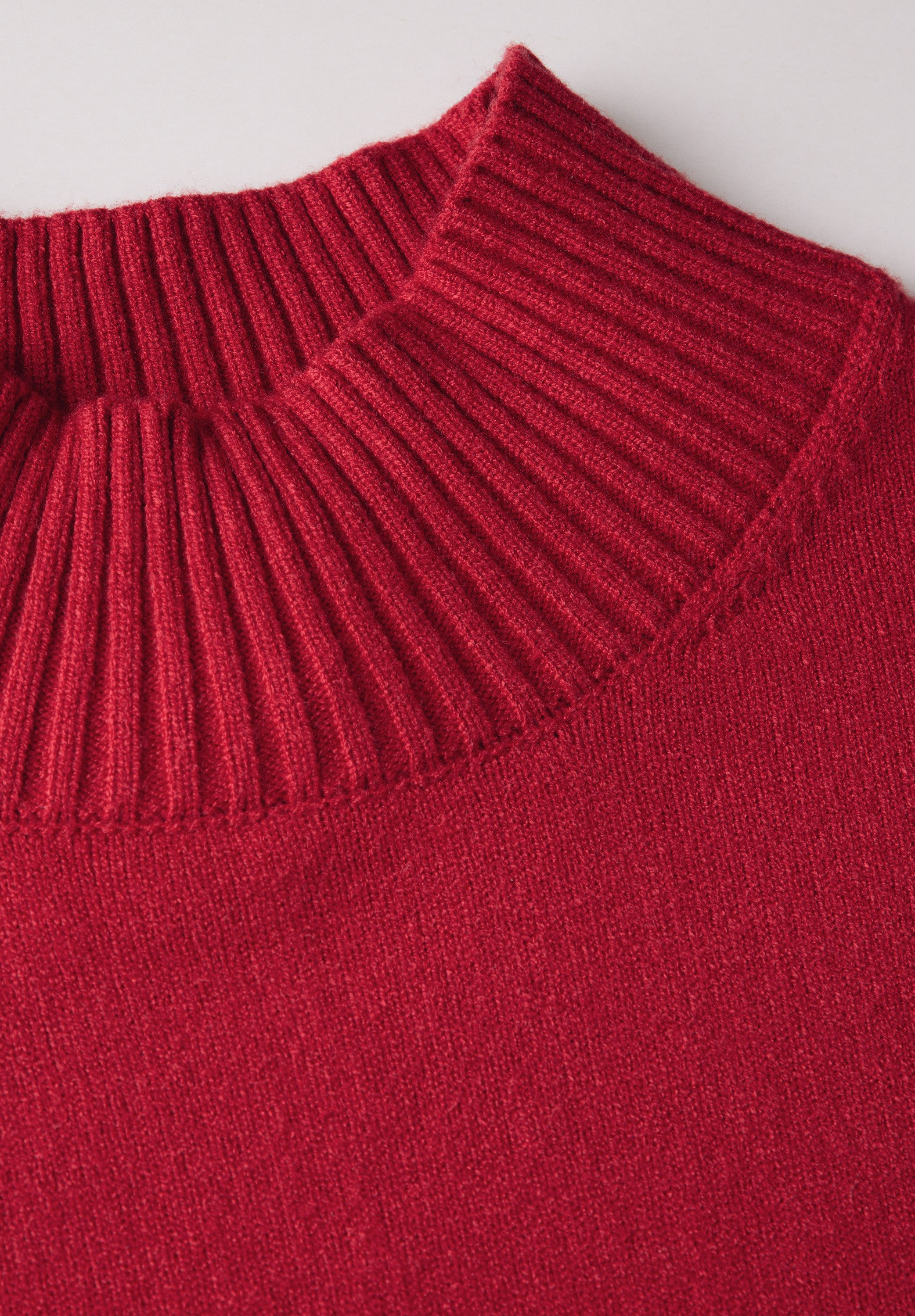 STREET ONE Strickpullover mit Materialmix