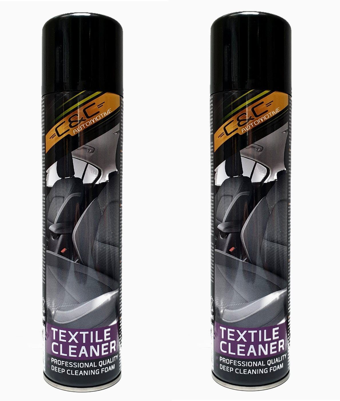 Autowaschbürste 2 Dosen Textilreinigerspray a 400 ml
