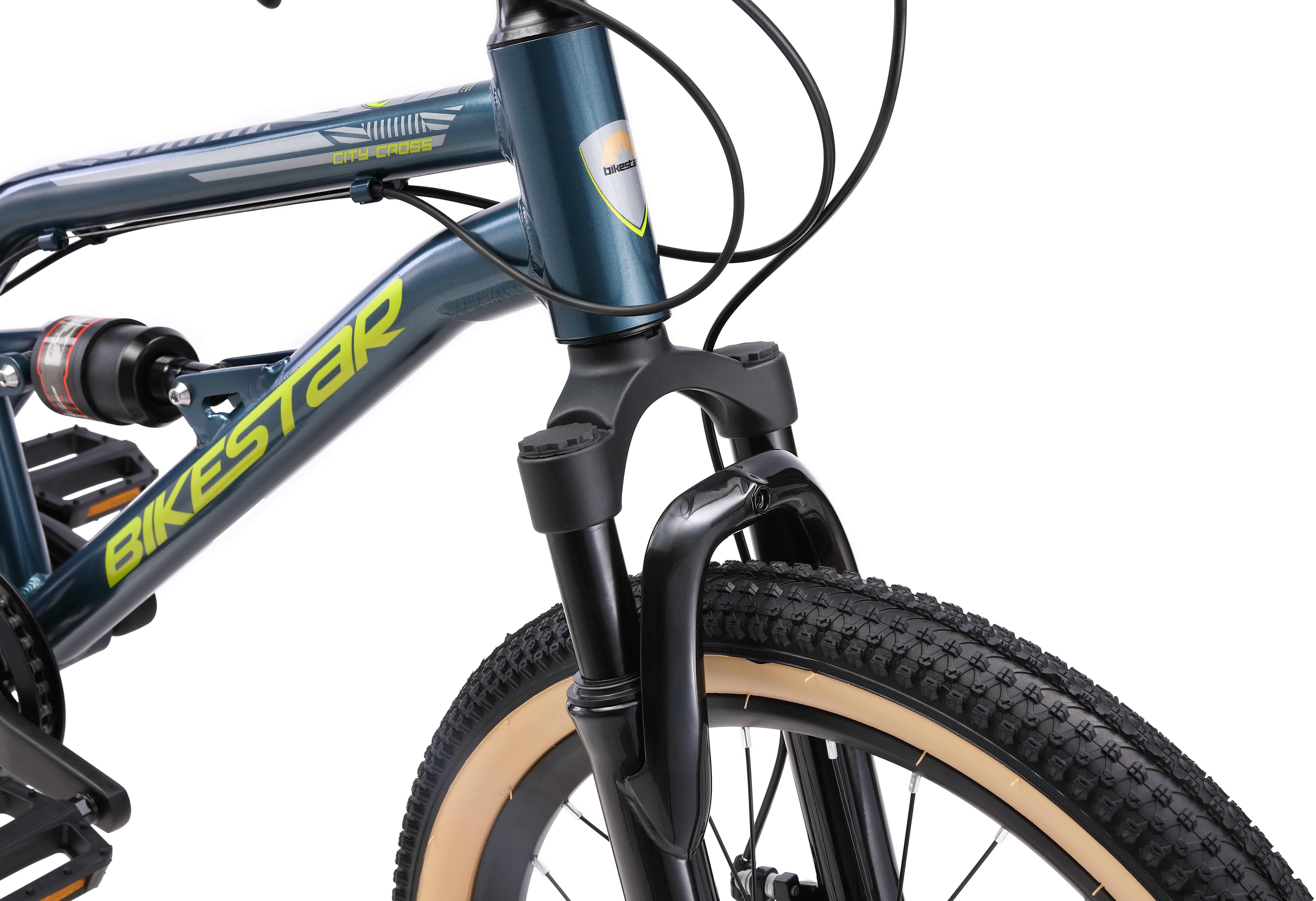 Bikestar Jugendfahrrad, 7 Gang Shimano RD-TY21 Schaltwerk, Kettenschaltung