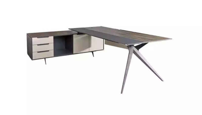 JVmoebel Eckschreibtisch Massiver Eckschreibtisch Arbeitstisch Büromöbel Luxus Tisch Designer (1-St., 1x nur Eckschreibtisch), Made in Europa