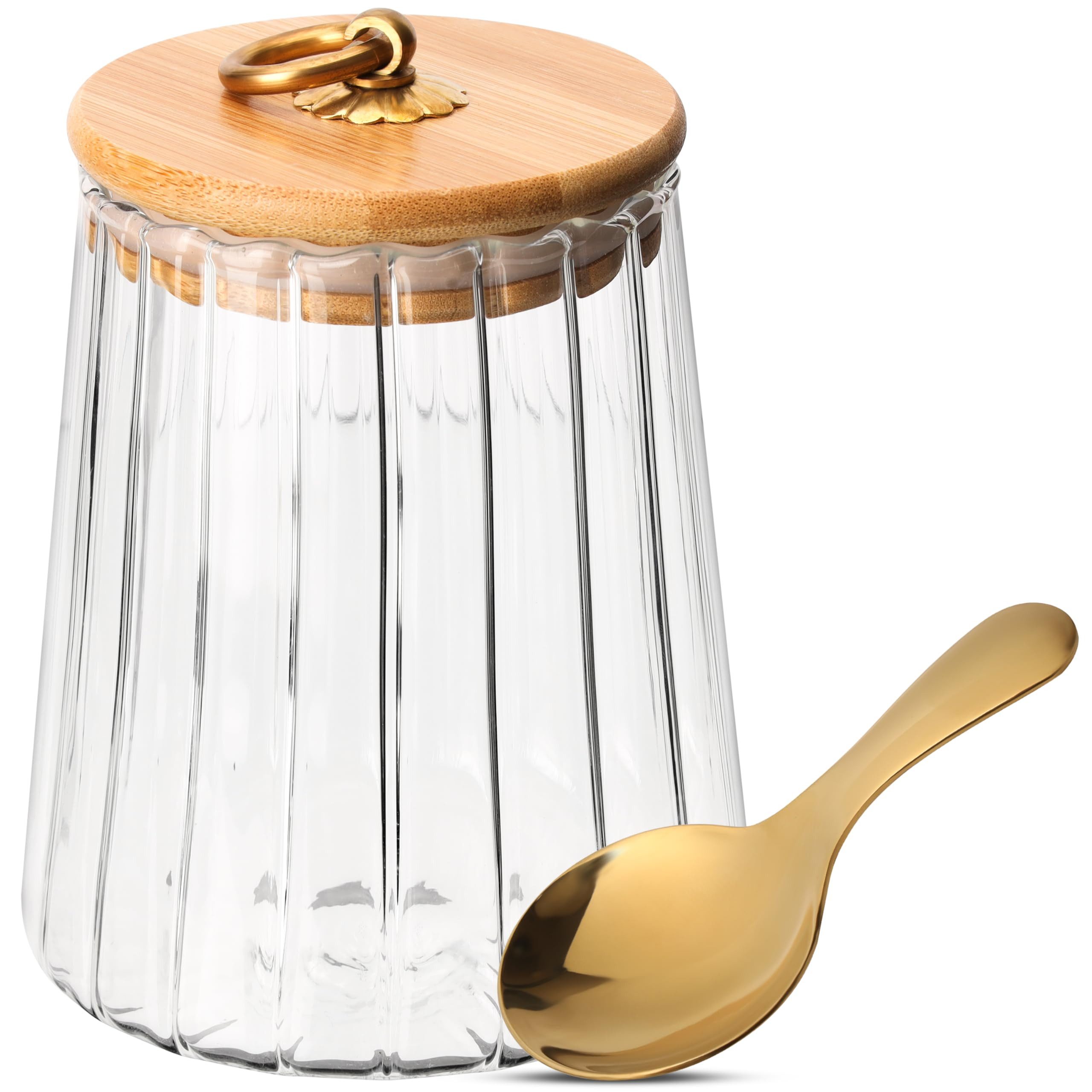 Vorratsdose Belle Vous Vorratsgläser mit luftdichtem Deckel und Löffel - 650ml