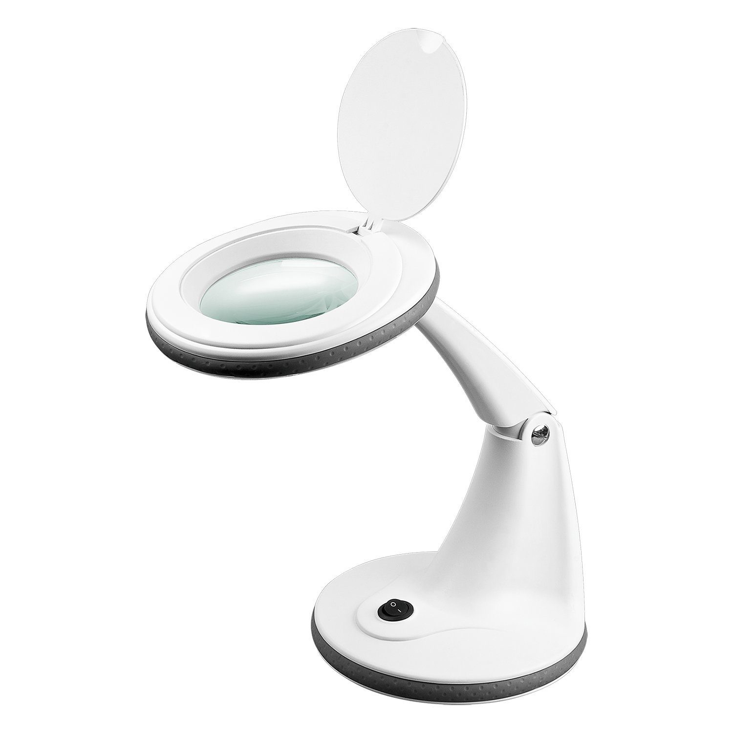 Goobay Lupenlampe 6 W LED-Lupenleuchte mit Standfuß, SMD LED, Kaltweiß, 6500 K