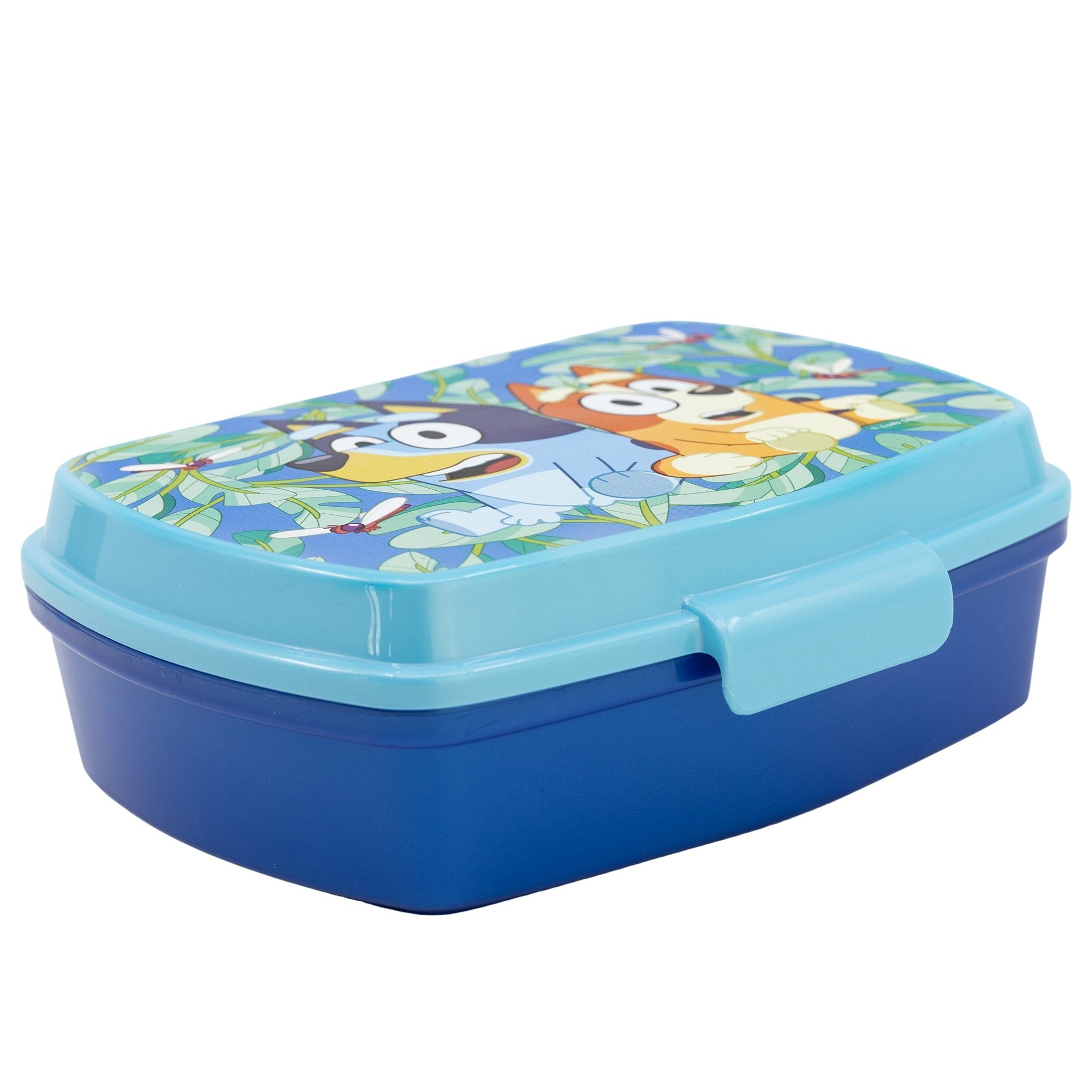 Bluey Lunchbox Disney Bluey Bingo Kinder 2 teiliges Lunch Set, Brotdose plus Aluminium Trinkflasche
