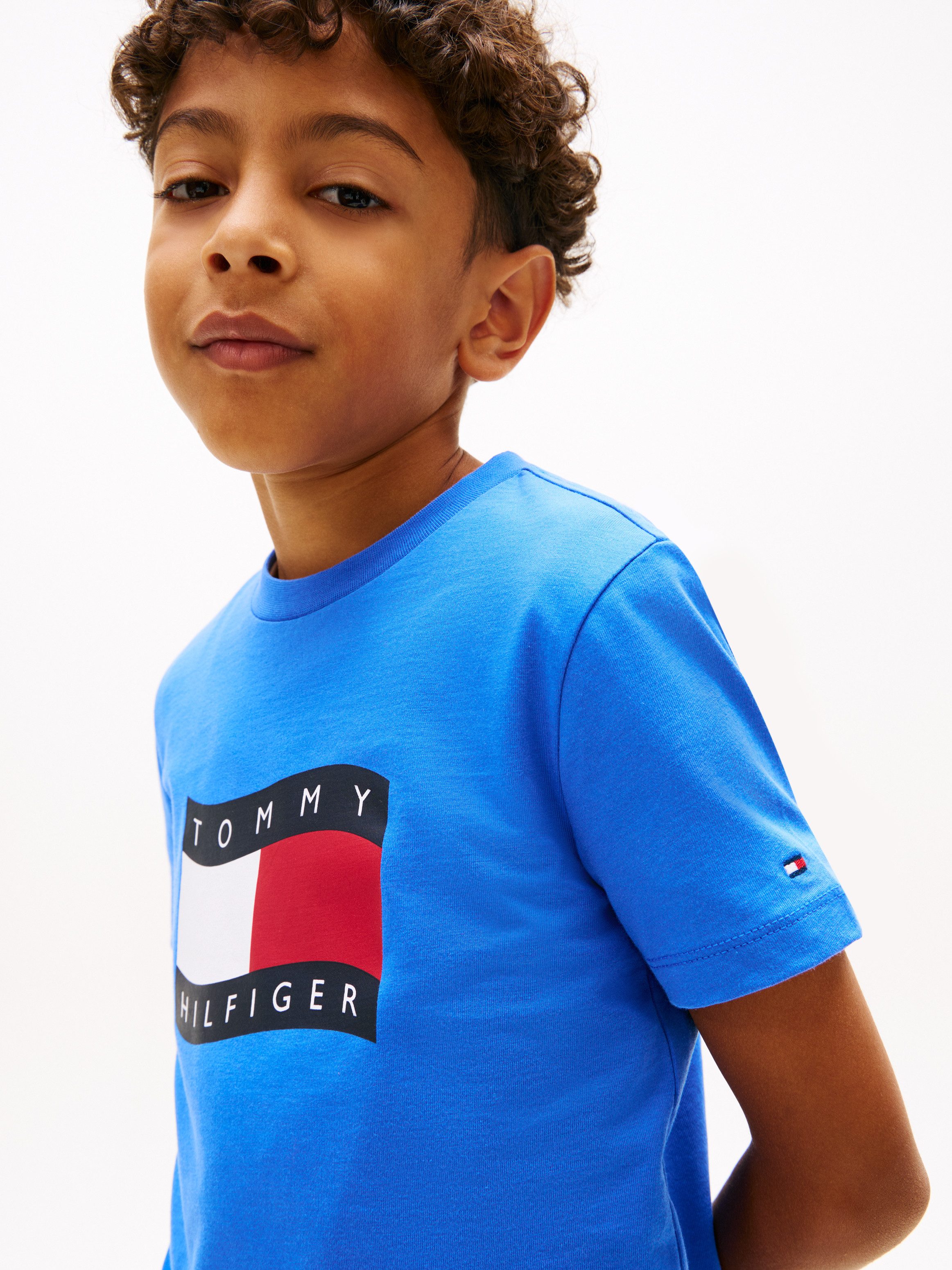 Tommy Hilfiger T-Shirt WAVY FLAG T-SHIRT Kinder bis 16 Jahre, regular fit