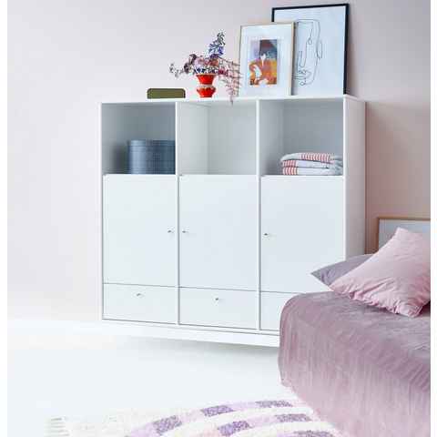 Hammel Furniture Highboard Mistral Hochkommode, Hochschrank, mit Türen und Schubladen, Breite: 133cm, anpassungsbar Designmöbel