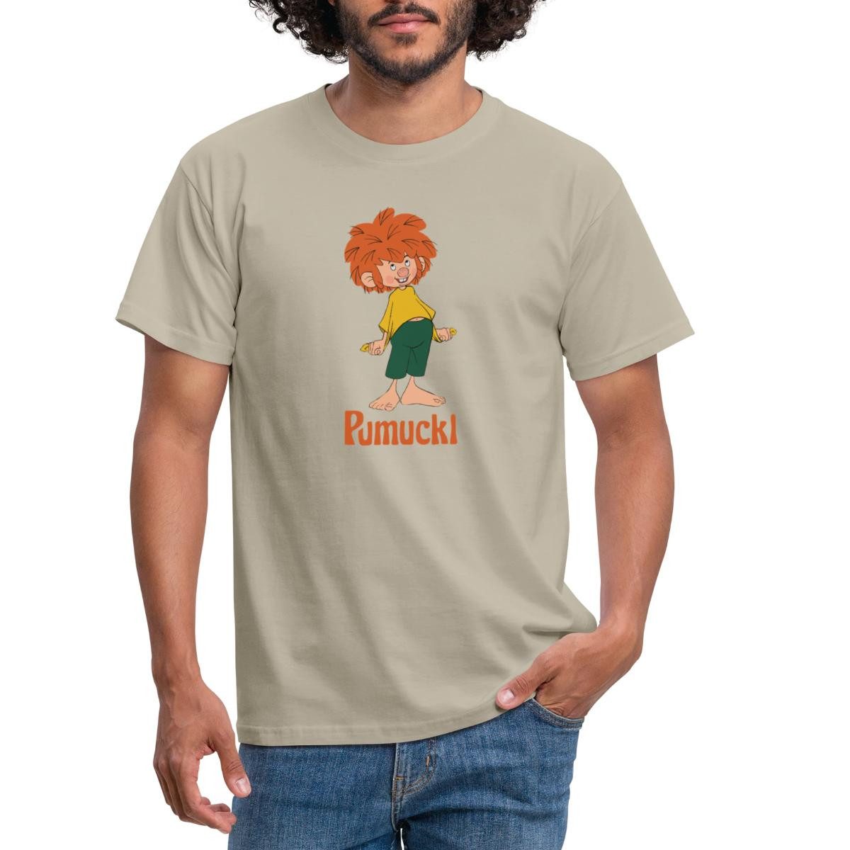 Spreadshirt T-Shirt Pumuckl Mit Frecher Pose Und Verschmitztem Lächeln Männ günstig online kaufen