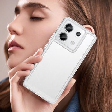 Wigento Handyhülle Für Xiaomi Redmi Note 13 Pro Plus TPU Acryl Handy Hülle Transparent