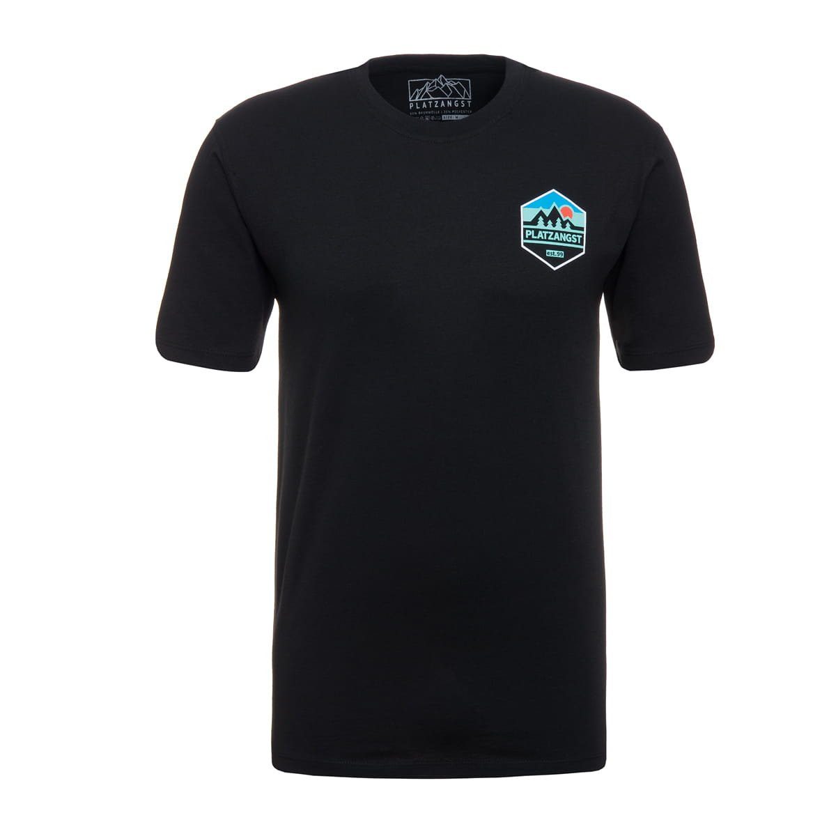 schwarz Go XS Platzangst Platzangst - Wild T-Shirt T-Shirts (1-tlg)