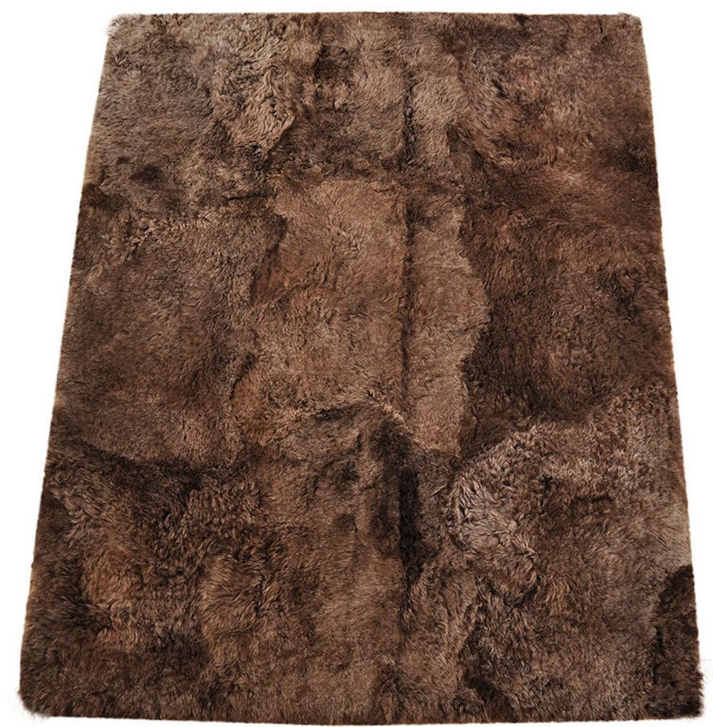 KUHFELL online & NOMAD Fellteppich Lammfell Teppich aus 6 echten Lammfellen ca. 200 x 150 cm
