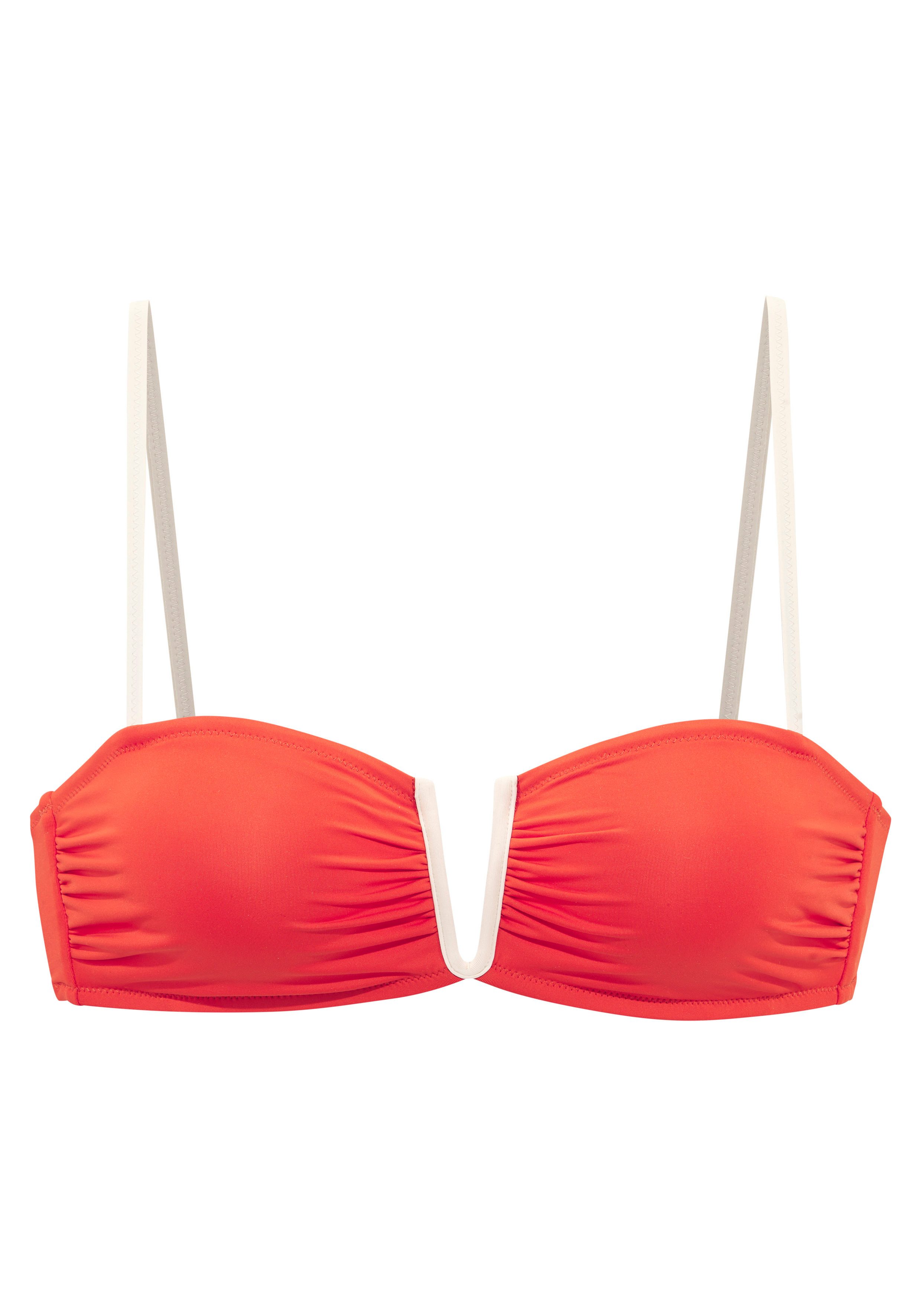 Copenhagen Studios Bandeau-Bikini-Top Emma, mit Kontrastdetails
