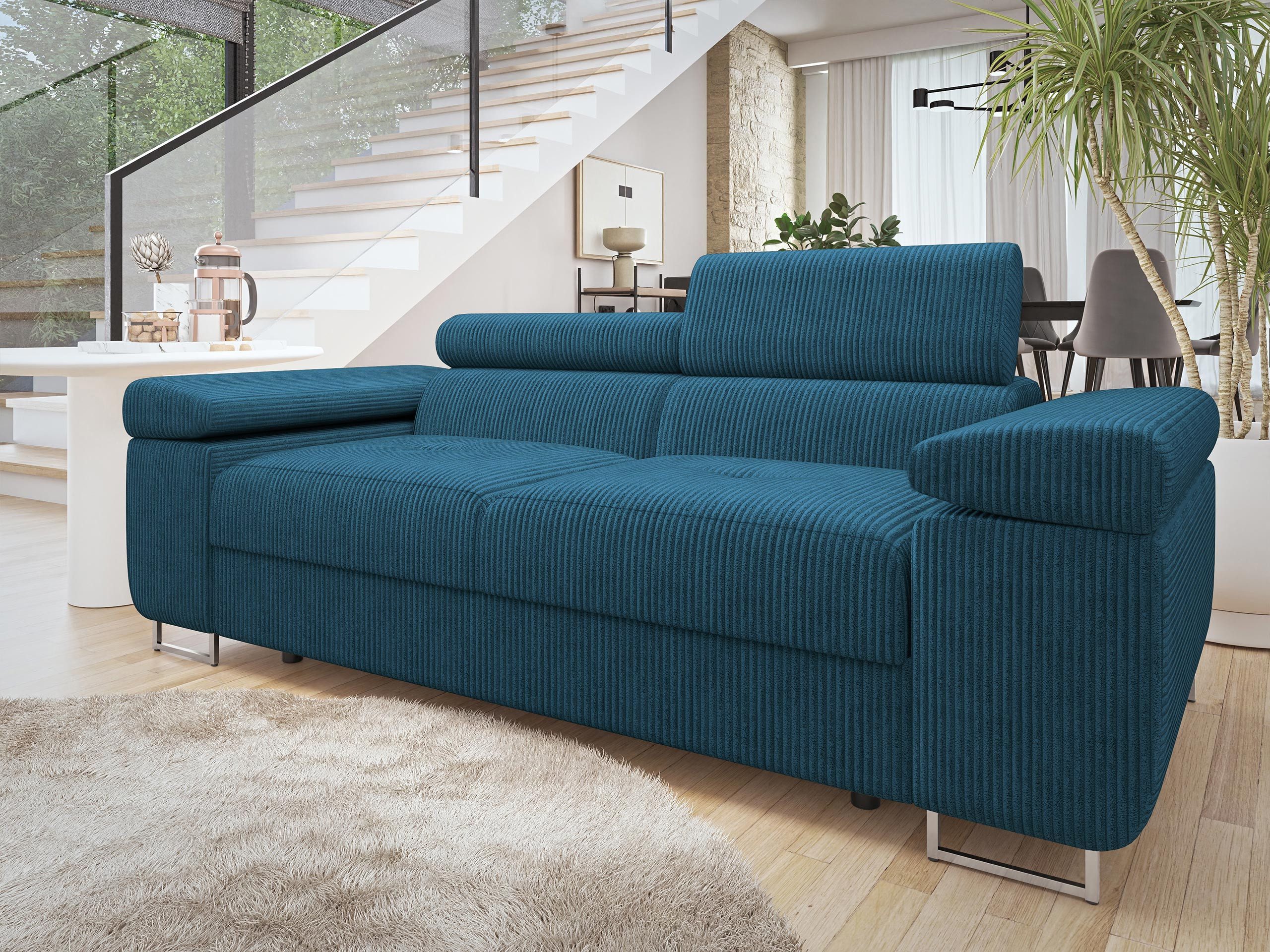 MIRJAN24 Sofa Torezio 2 Cord, Einstellbare Kopfstützen, 198x102x70-90 cm günstig online kaufen