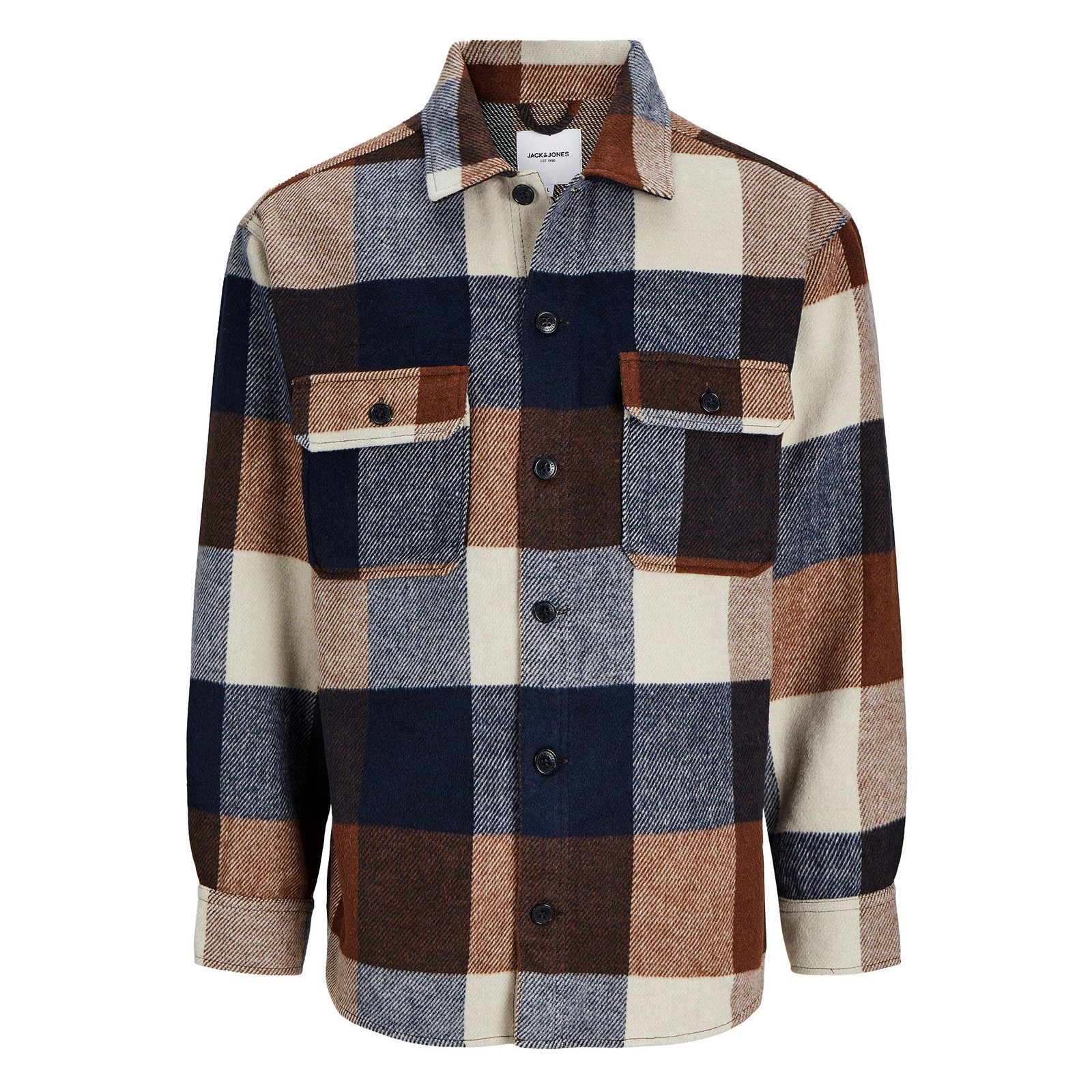 Jack & Jones Langarmhemd JJEBRADLEY Ollie Overshirt LS NOOS mit Muster günstig online kaufen