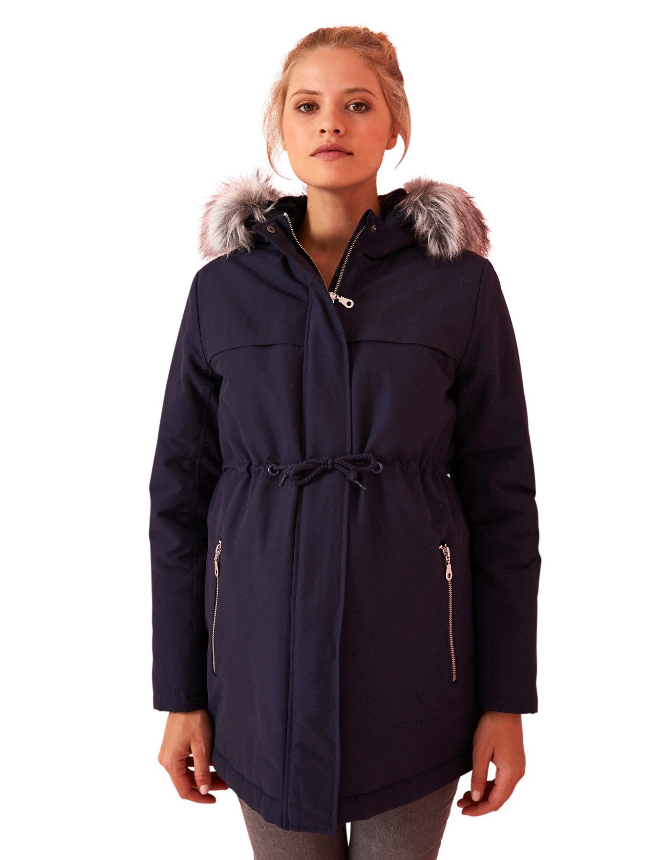 vertbaudet Umstandsjacke Parka, Tragejacke für Schwangerschaft & Stillzeit 3-in-1