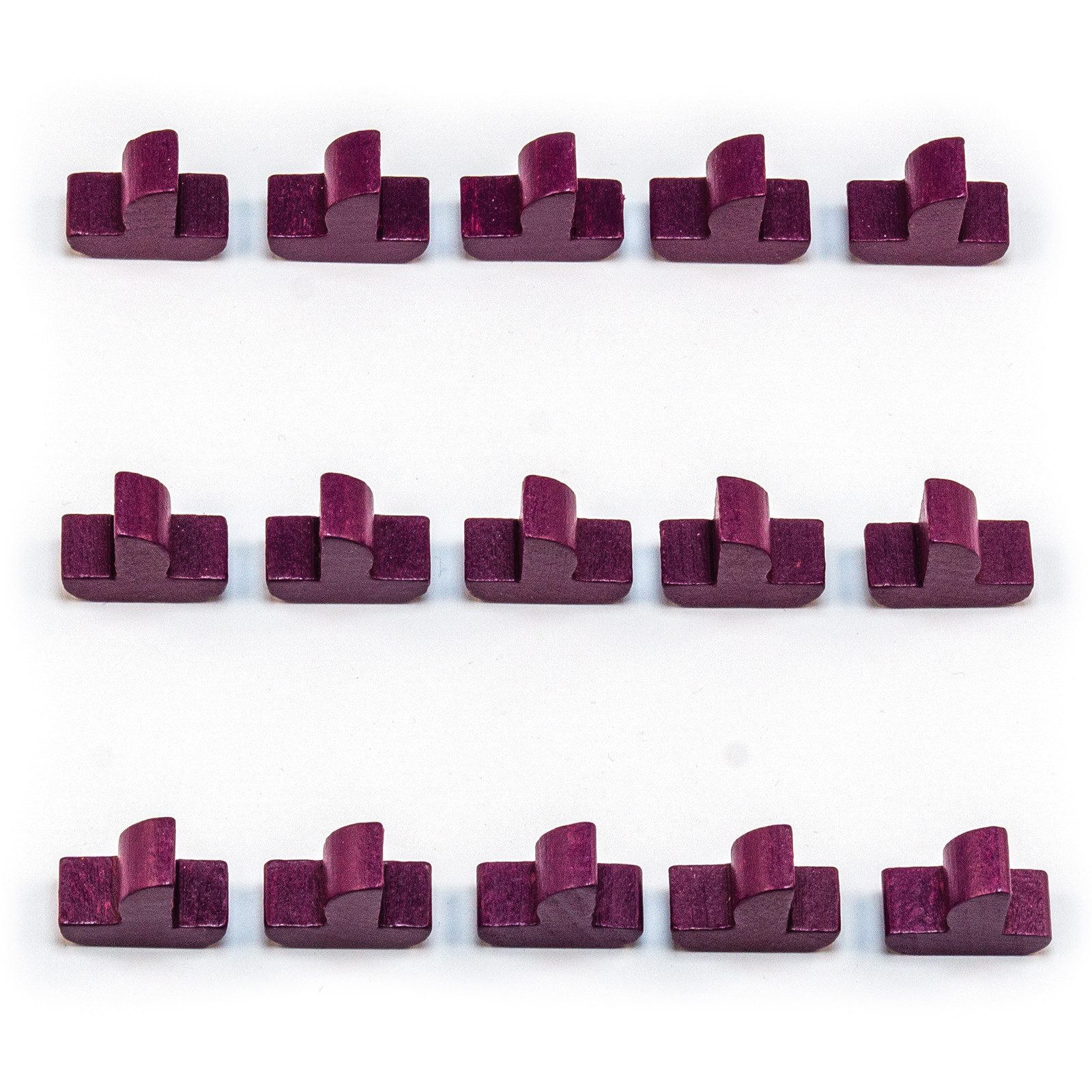 Waldfelsen Spiel – Holz-Figuren Spielfiguren Ersatz passend für Die Siedler von Catan, Spielmaterial, Verschiedene Farben