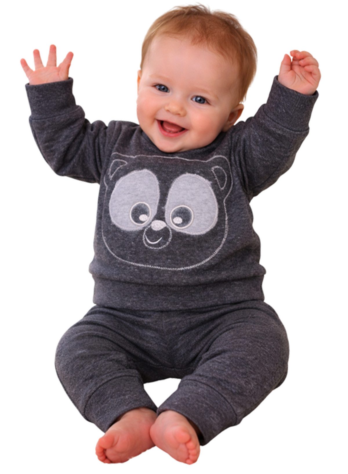 Langarmshirt & Hose Baby Anzug für Neugeborene Pulli und Jogginghose