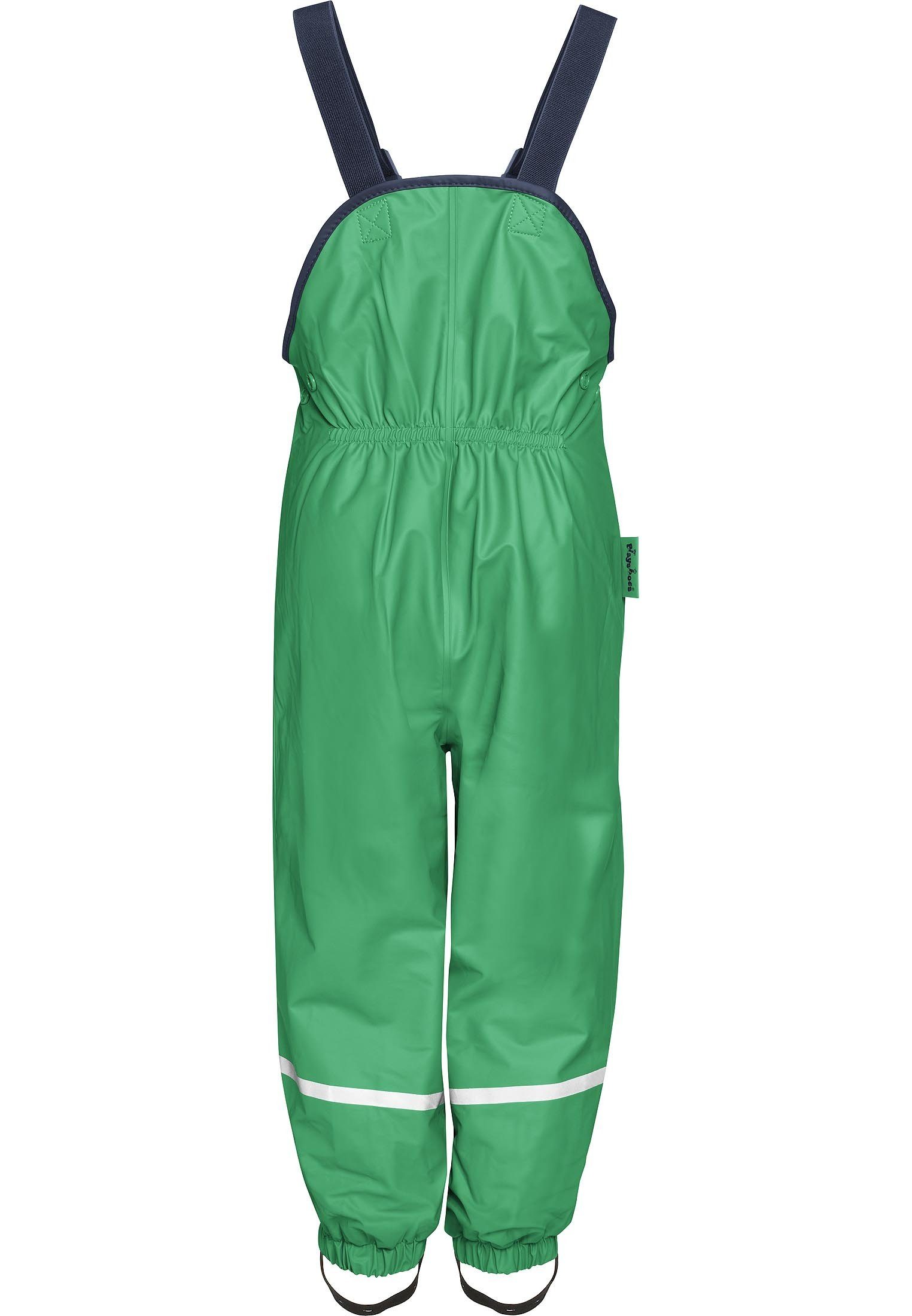 Playshoes Regenhose Fleece-Trägerhose gefüttert
