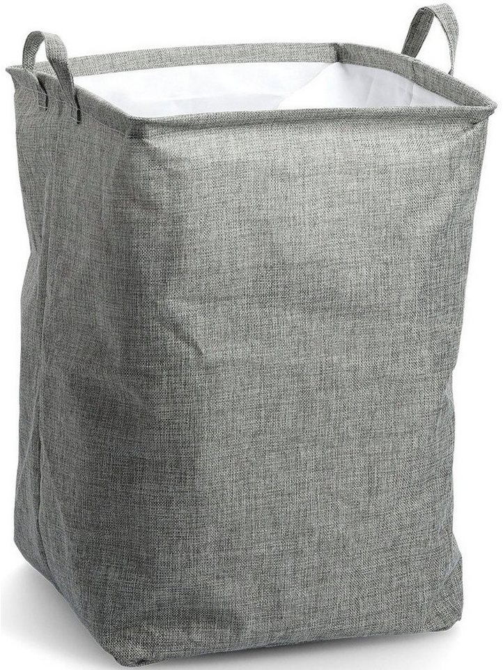 Zeller Present Wäschesack, 2 praktische Griffe, Schlichtes Design macht  diesen Wäschesammler passend für jeden Einrichtungsstil