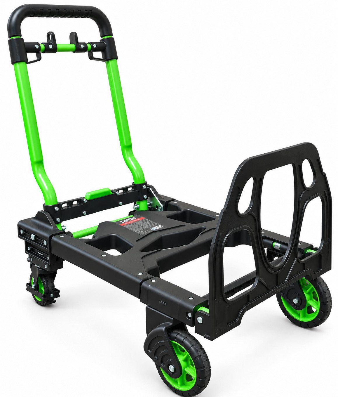 DeTec. Sackkarre 2 in 1 Handkarre klappbar 150 kg – Transportkarre & Plattformwagen, Tragkraft auf 2 Rädern 75 kg, Tragkraft auf 4 Rädern 150 kg