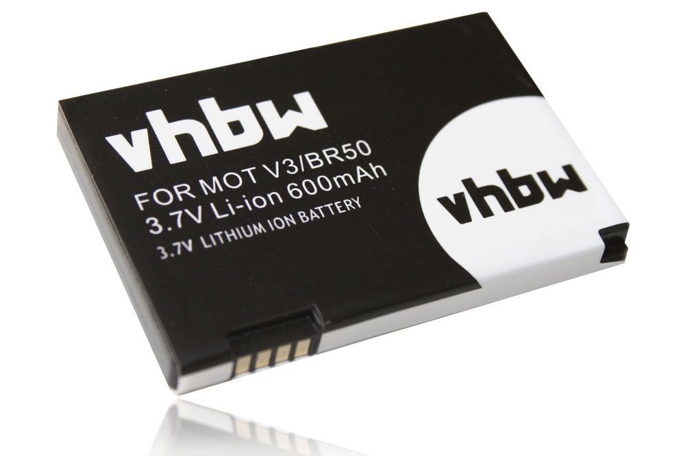 vhbw kompatibel mit Motorola Razr V3T, V3c, V3m, V3i, V3im, V3, V3E Smartphone-Akku Li-Ion 600 mAh (3,7 V)