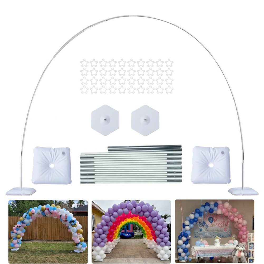 FANNOU Wabendekoration Ballonbogen Kit mit Ständer, für Hochzeit, Geburtstag & Weihnachten