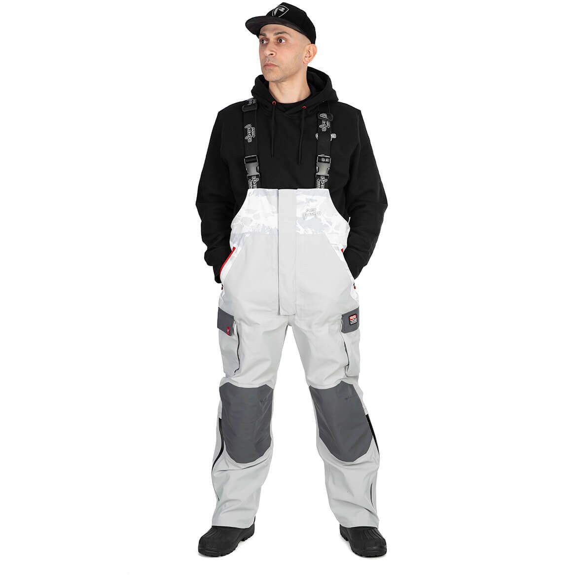 Fox Rage Latzhose Fox Rage RS Triple Regenhose Latzhose Light Camo Hellgrau Herren