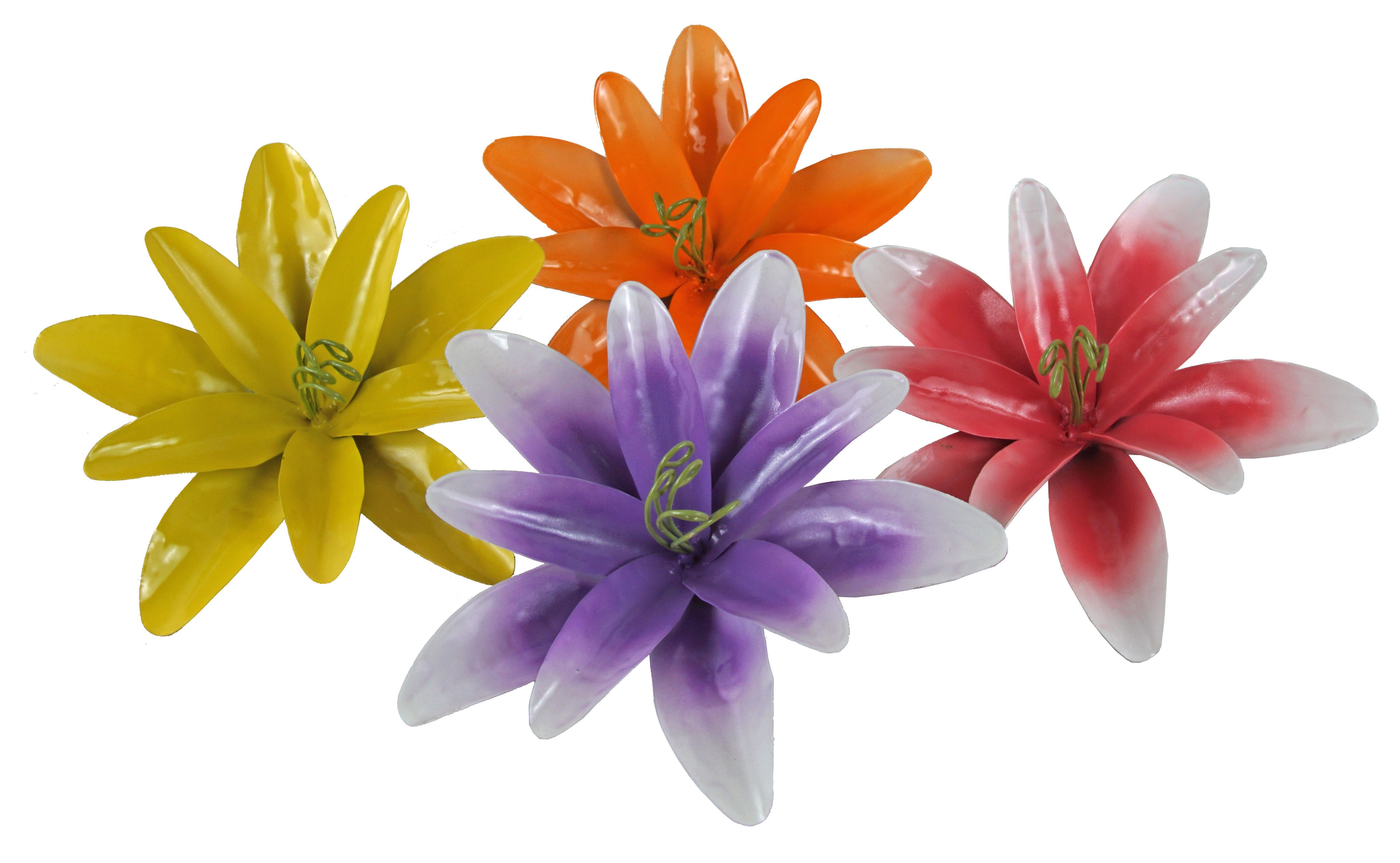 IKO Gartenstecker Bringen Sie Farbe in Ihr Paradies: Metall-Gartenstecker "Ewige Blüte"