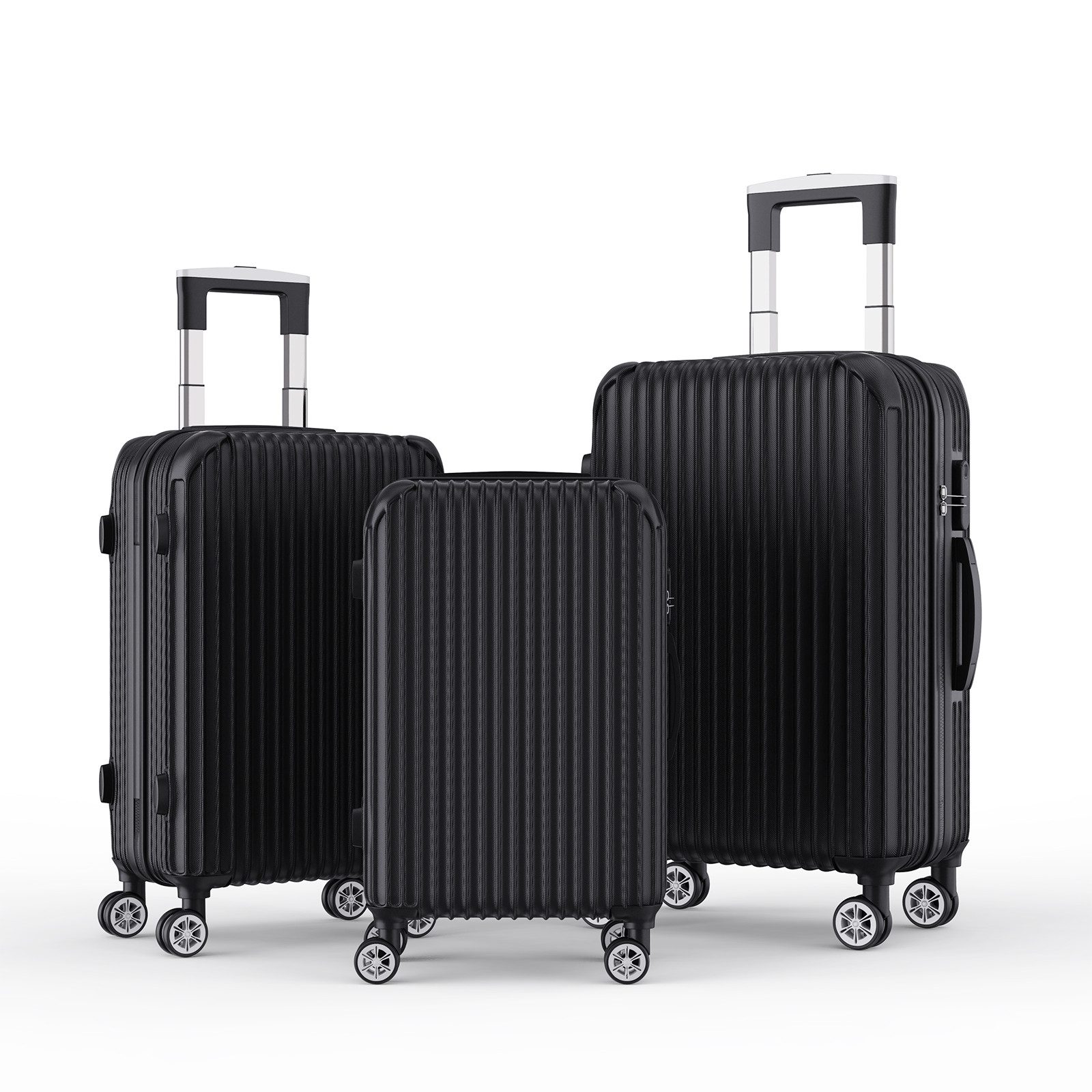 FUROKOY Trolleyset Kofferset Hartschalenkofferset Reisekoffer Set, günstig online kaufen